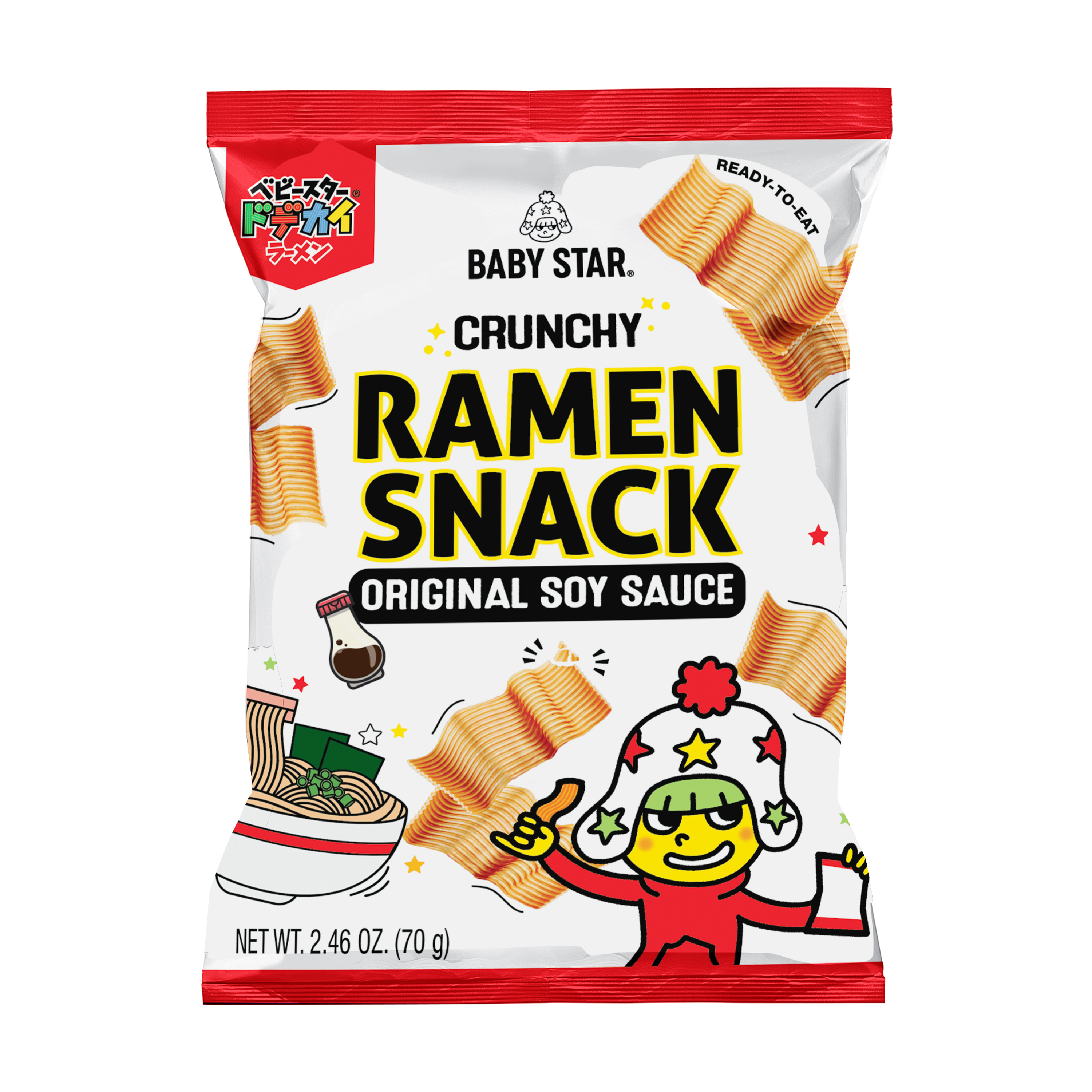 Baby Star® Crunchy Ramen Snack 2.46oz - Original Soy Sauce