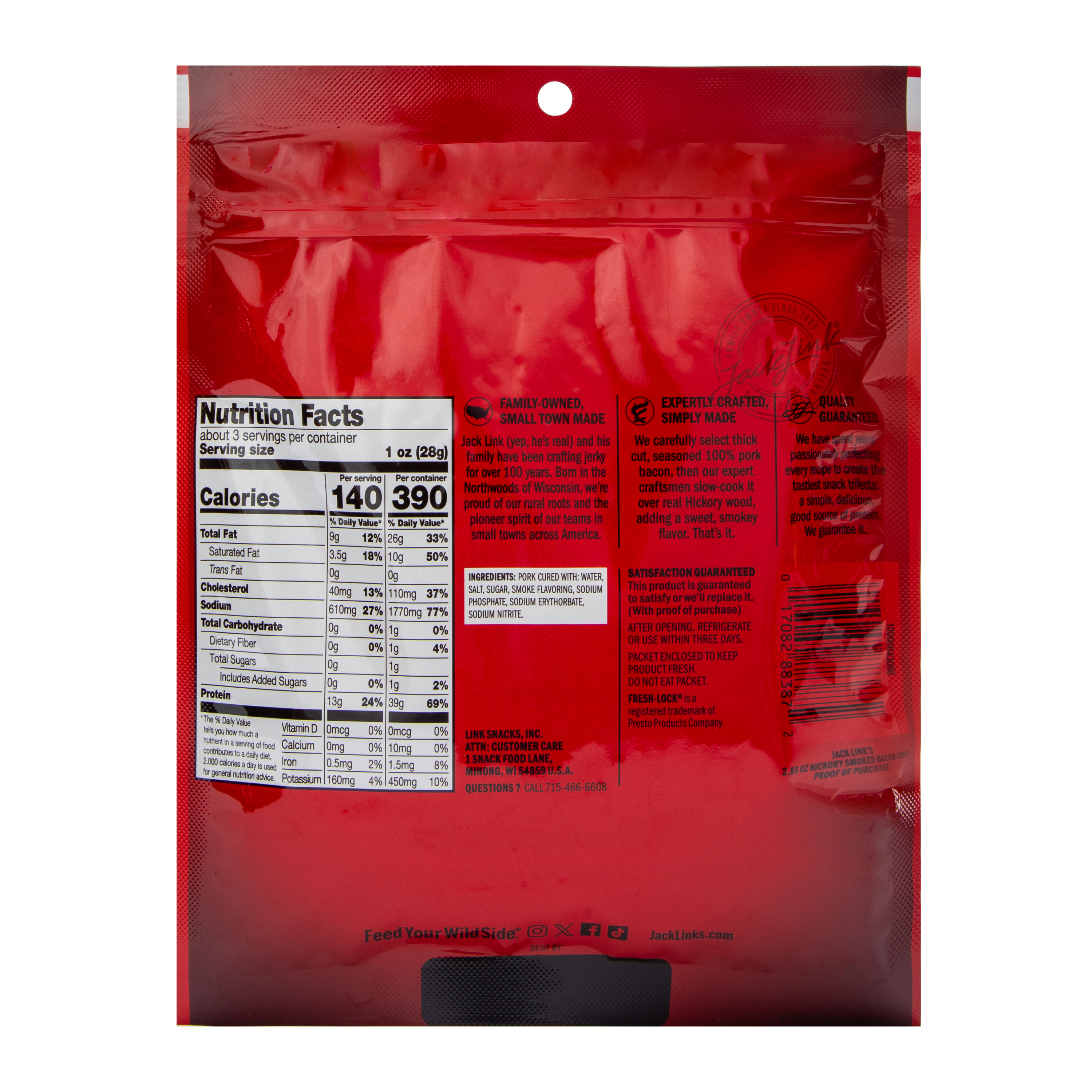 Jack Link’s® Jerky Resealable Bag