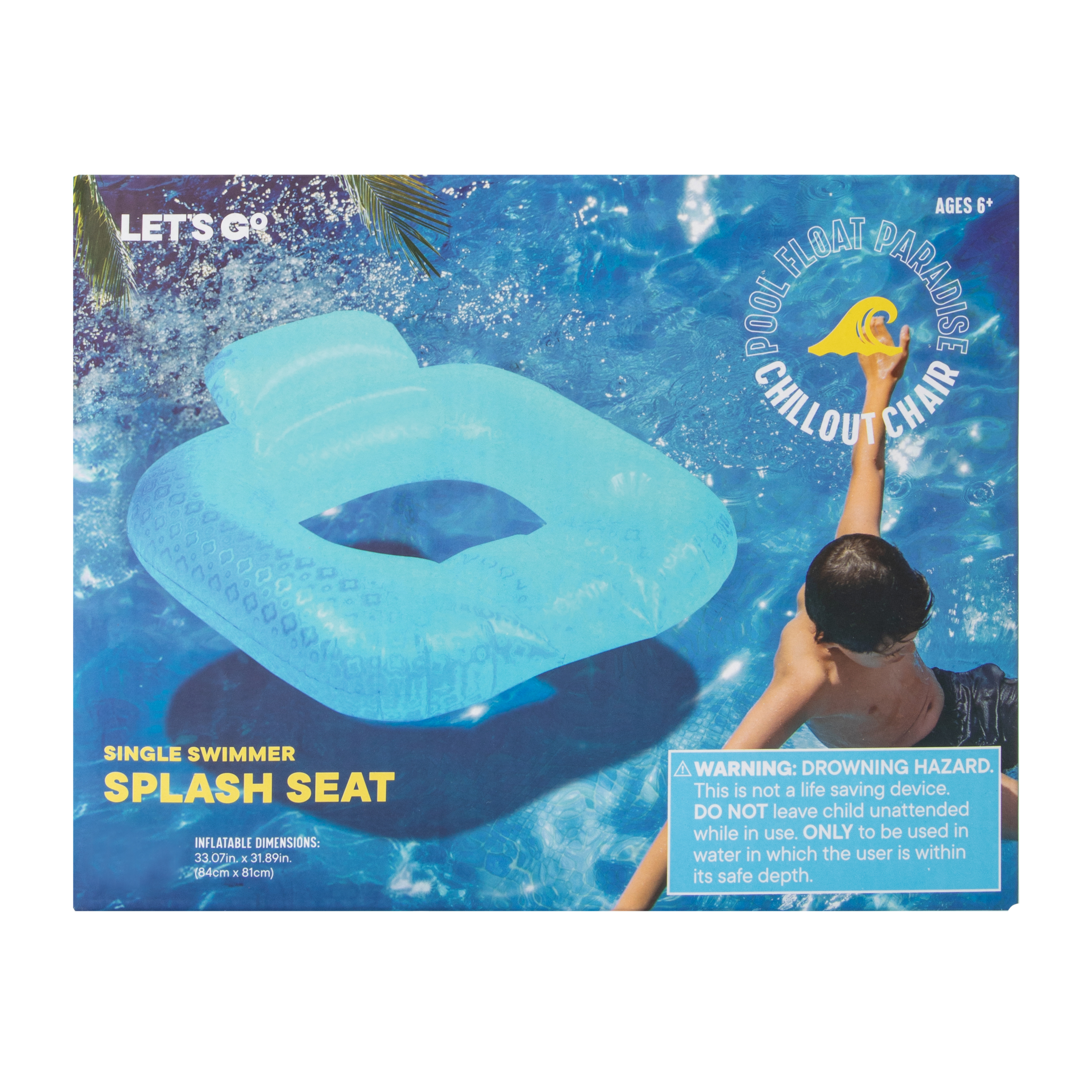 Chillout Chair Splash Seat 33.07in x 31.89in