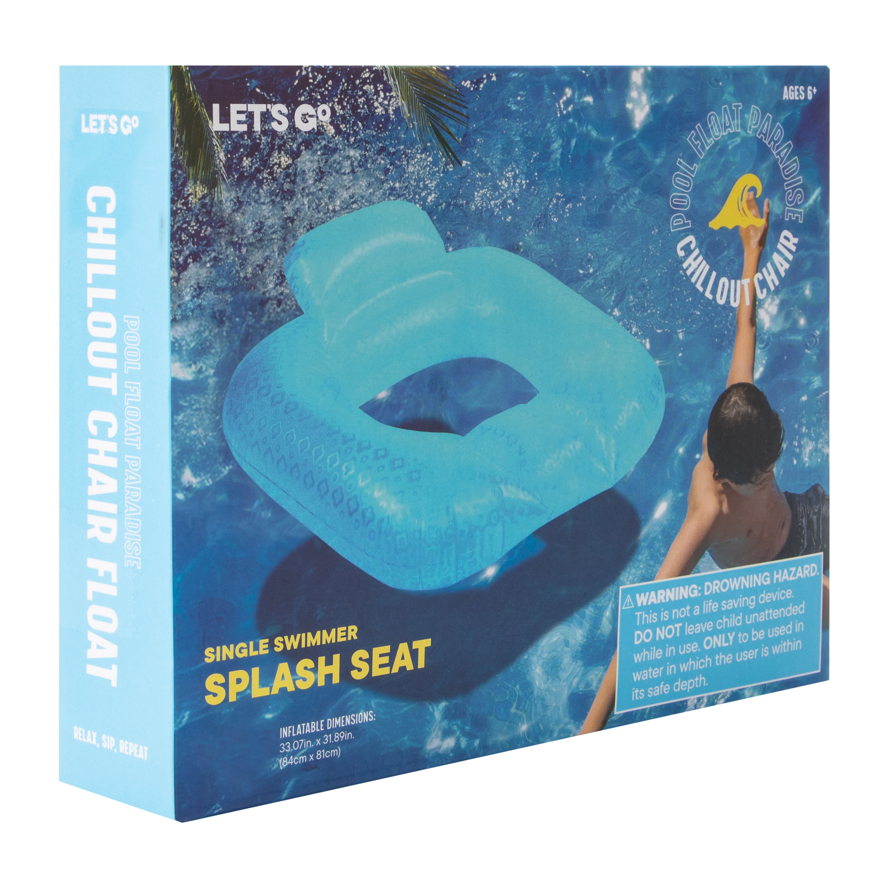 Chillout Chair Splash Seat 33.07in x 31.89in