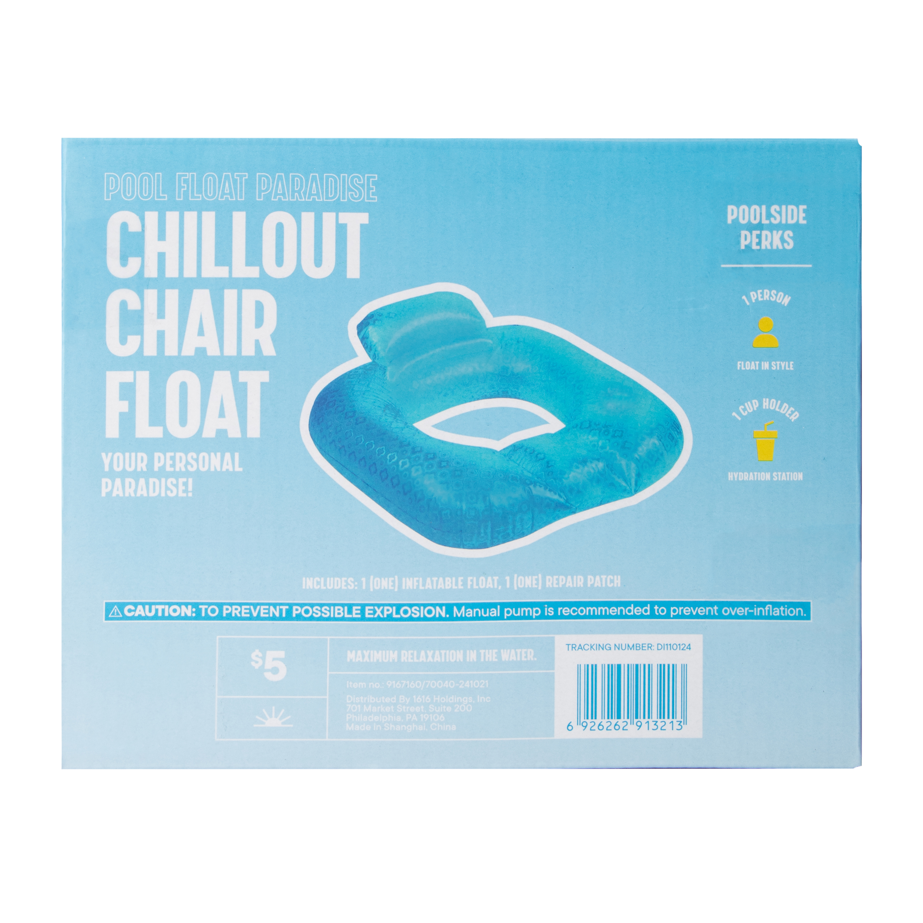 Chillout Chair Splash Seat 33.07in x 31.89in