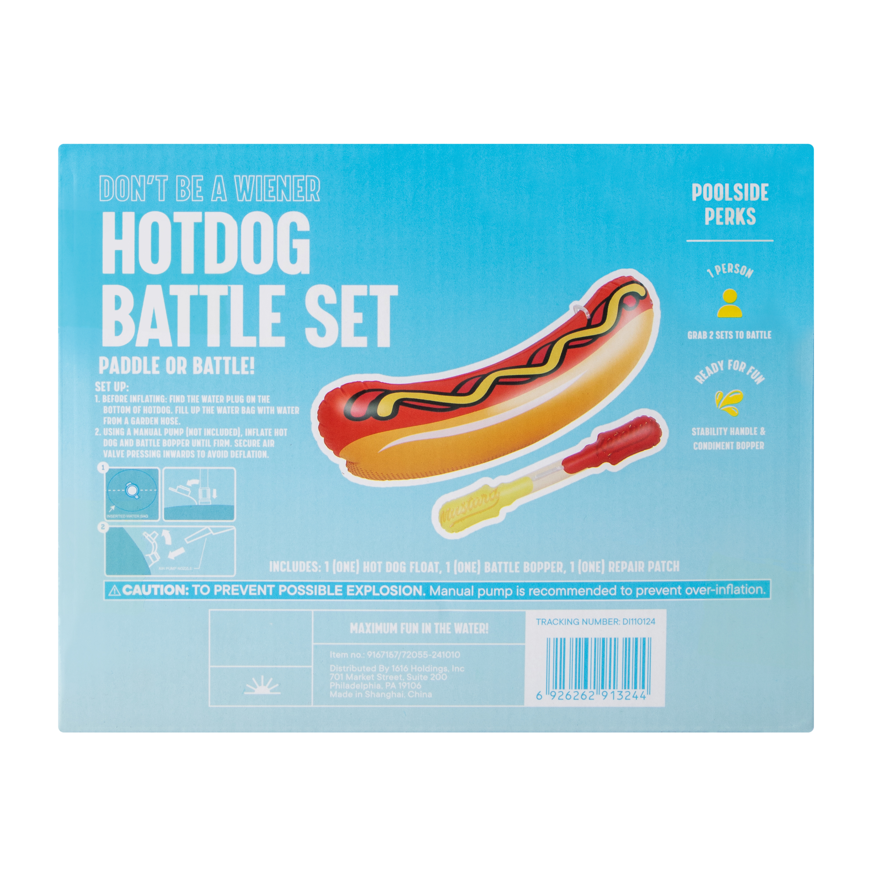 Hotdog Battle Rideable Float Set
