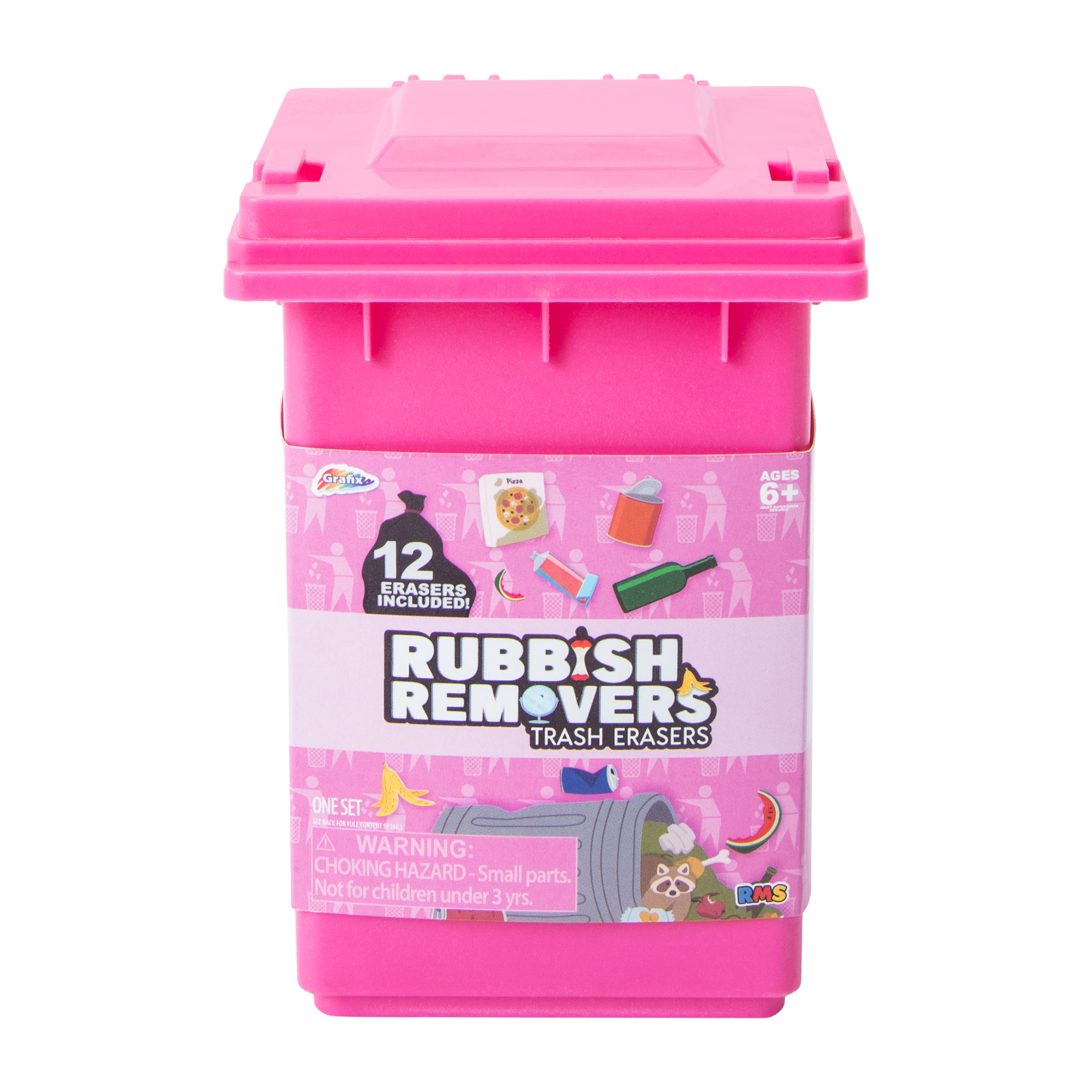 Rubbish Removers Trash Erasers Set 12-Pcs