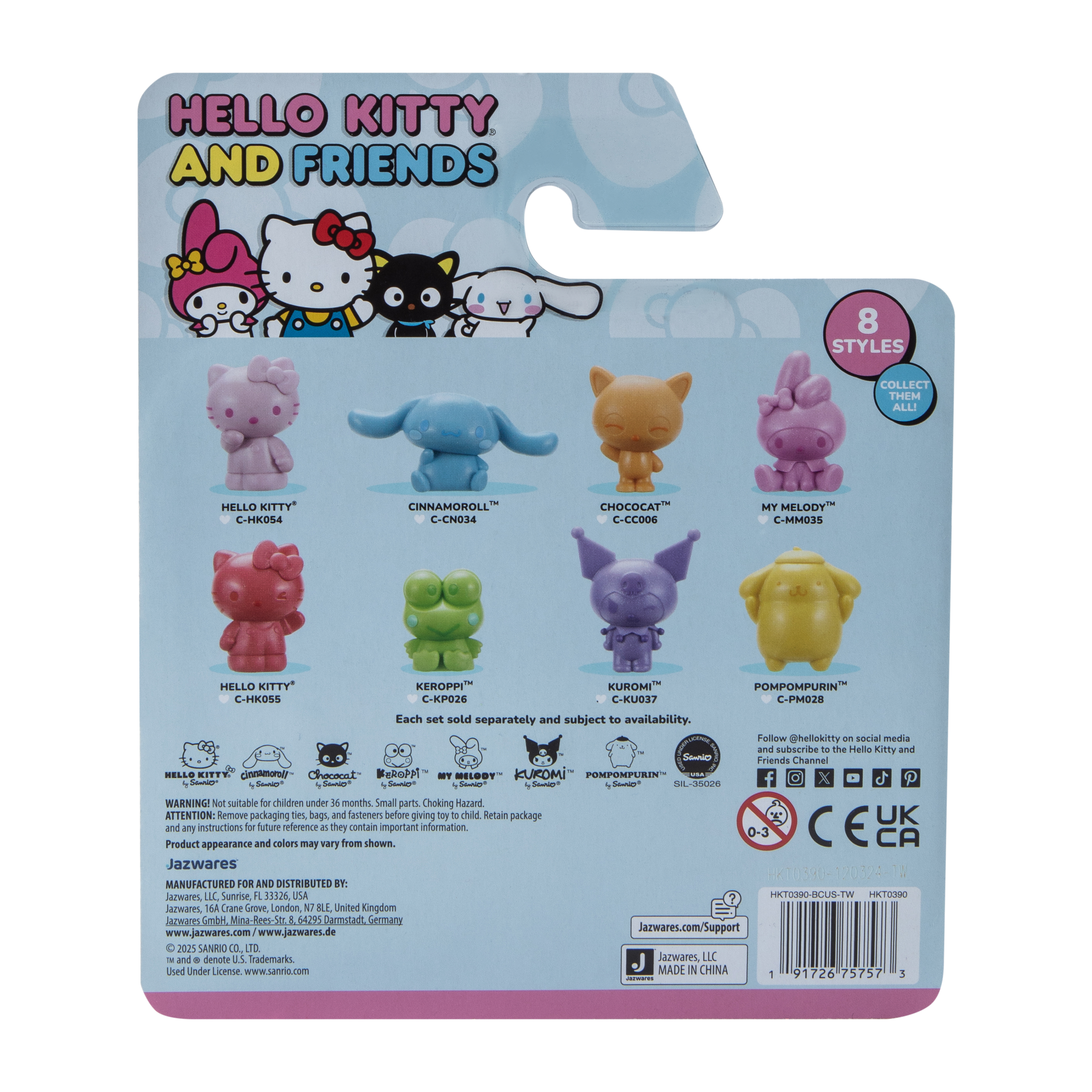 Hello Kitty And Friends® Sparkle 4-Figure Pack
