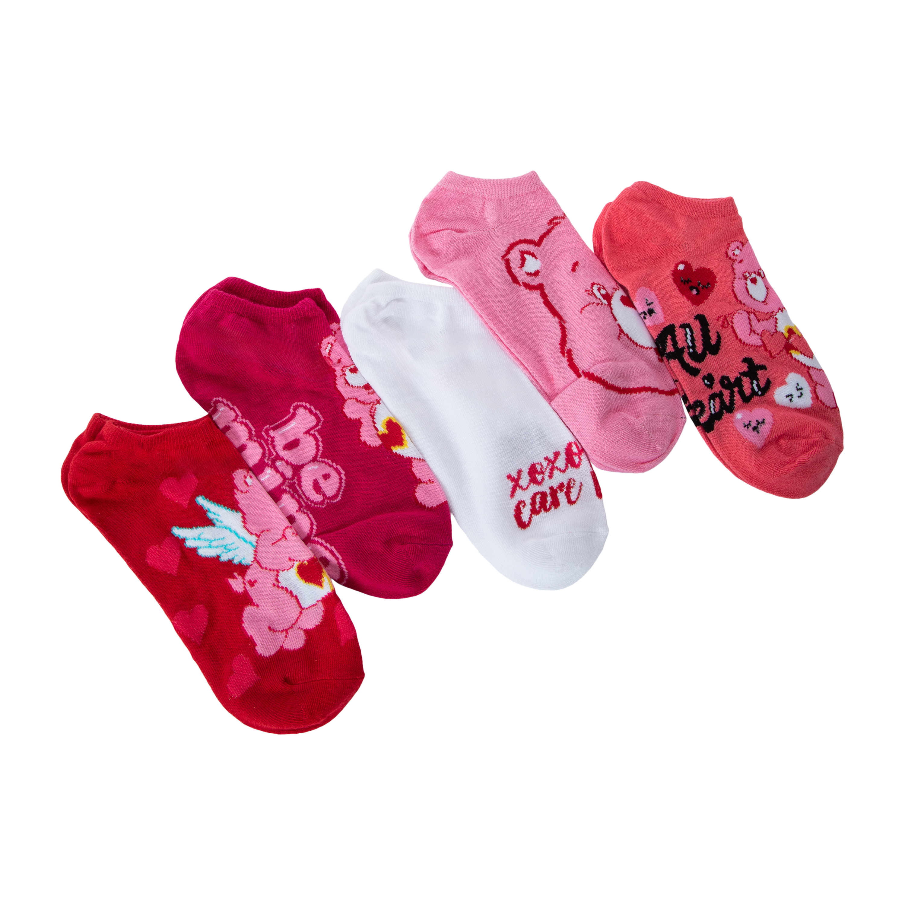 Care Bears Girls No-Shows Socks 5-Pack