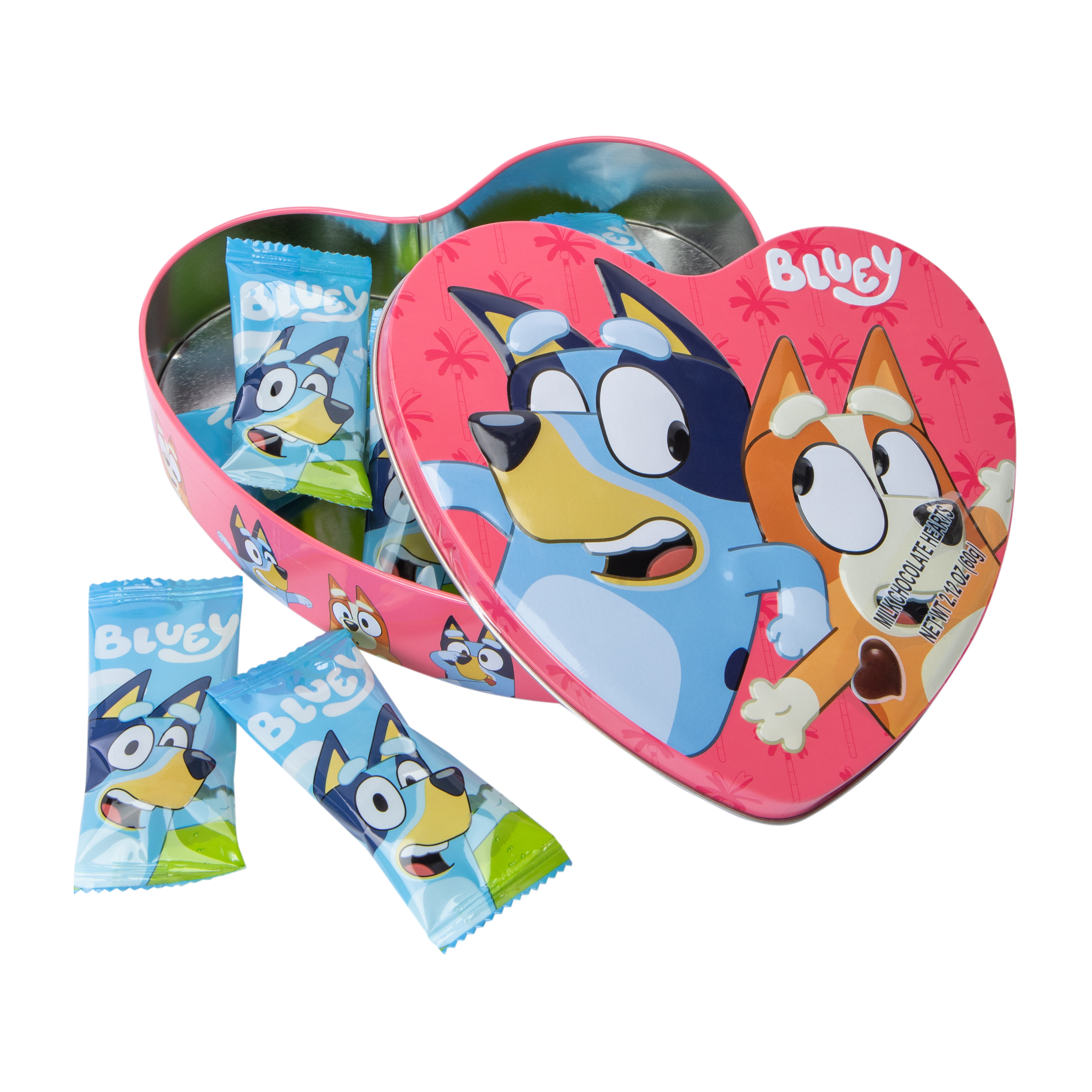 Bluey™ Milk Chocolate Hearts Tin Box 2.12oz
