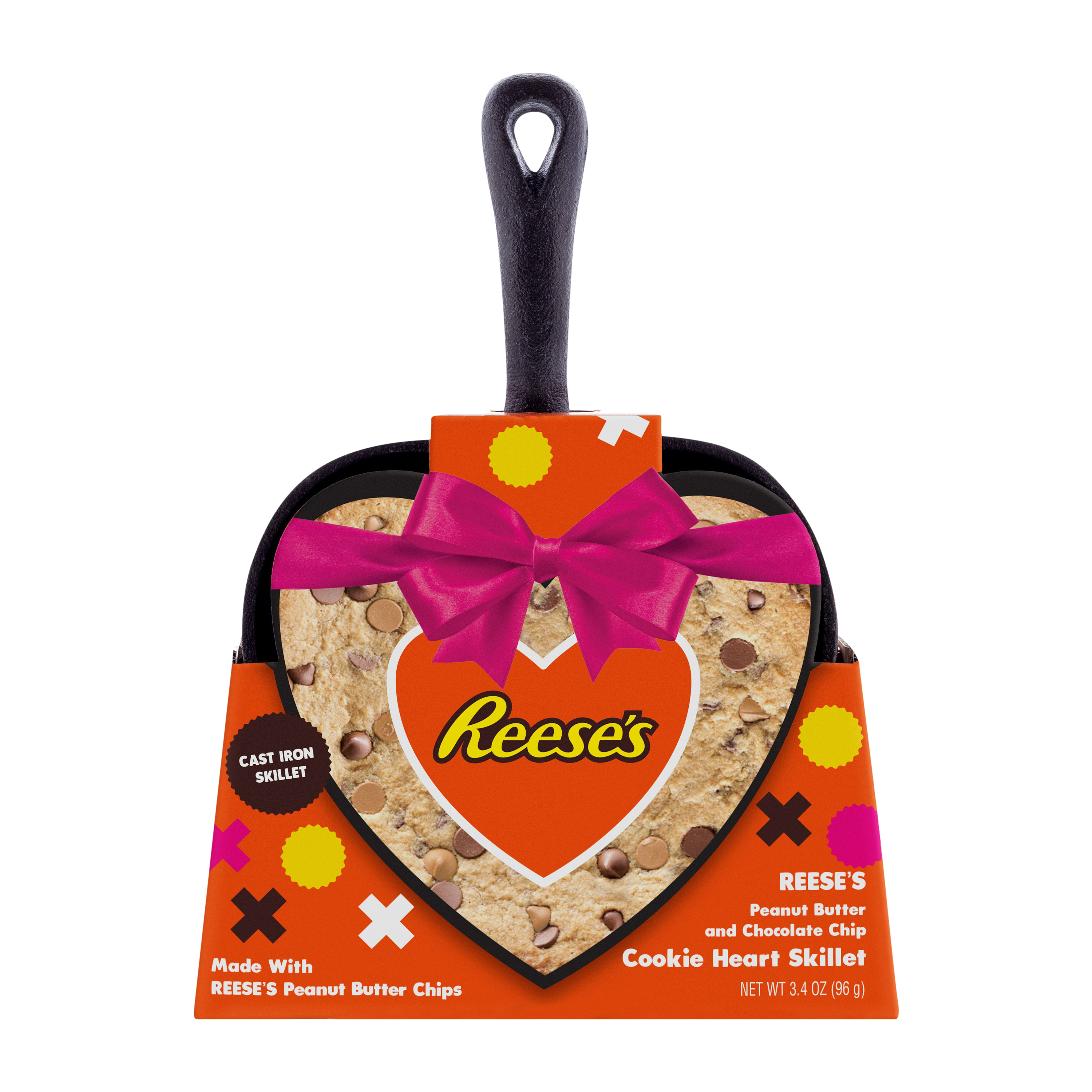 Reese's Peanut Butter & Chocolate Chip Cookie Heart Skillet 3.4oz