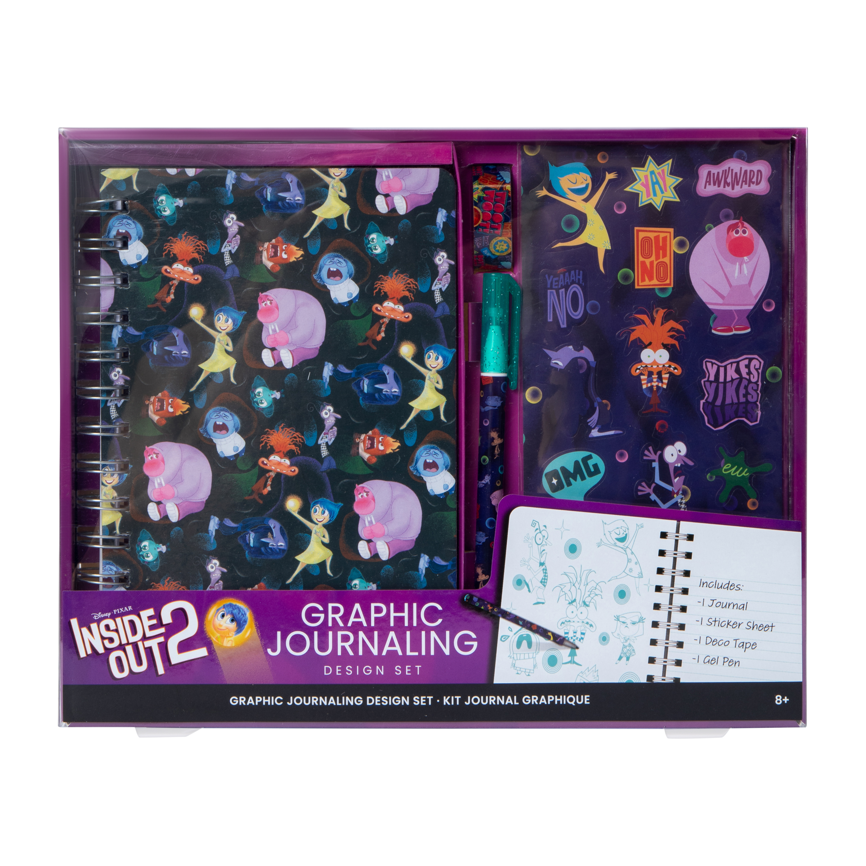 Disney Pixar Inside Out 2 Graphic Journaling Design Set