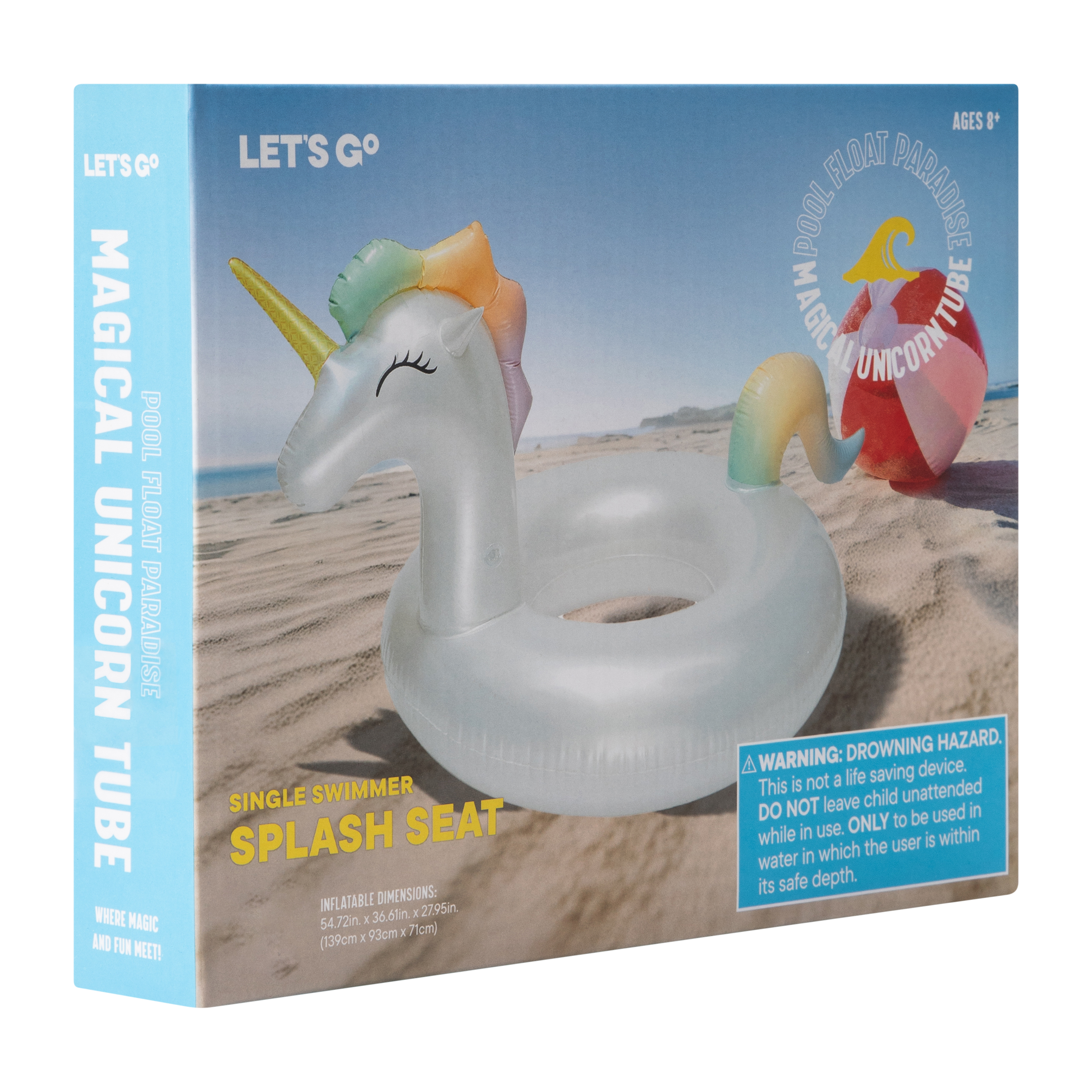 Magical Unicorn Tube Swimmer Splash Seat