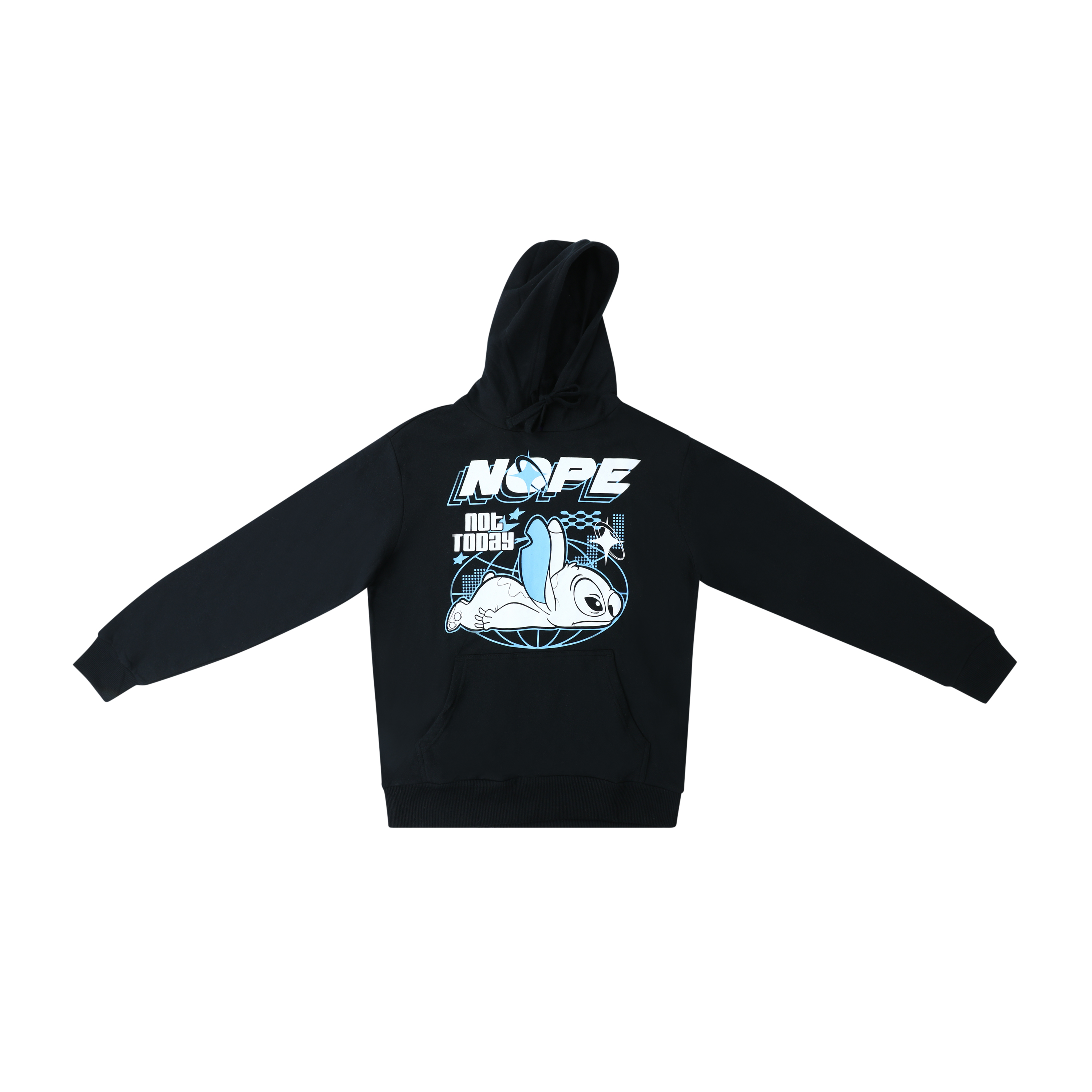 Young Mens Disney Stitch Nope Graphic Tee