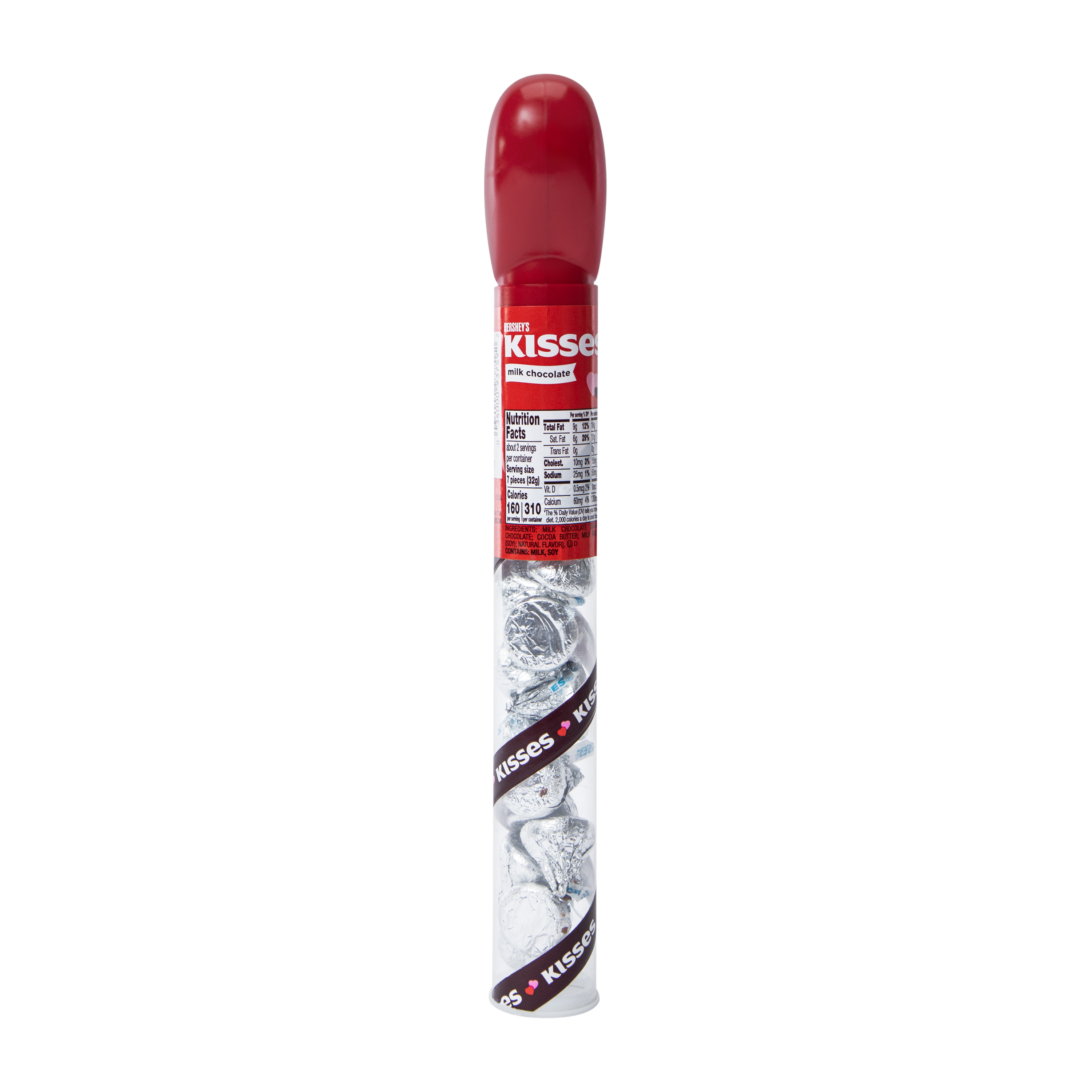 Valentine's Kisses Heart Candy Cane 2.24oz