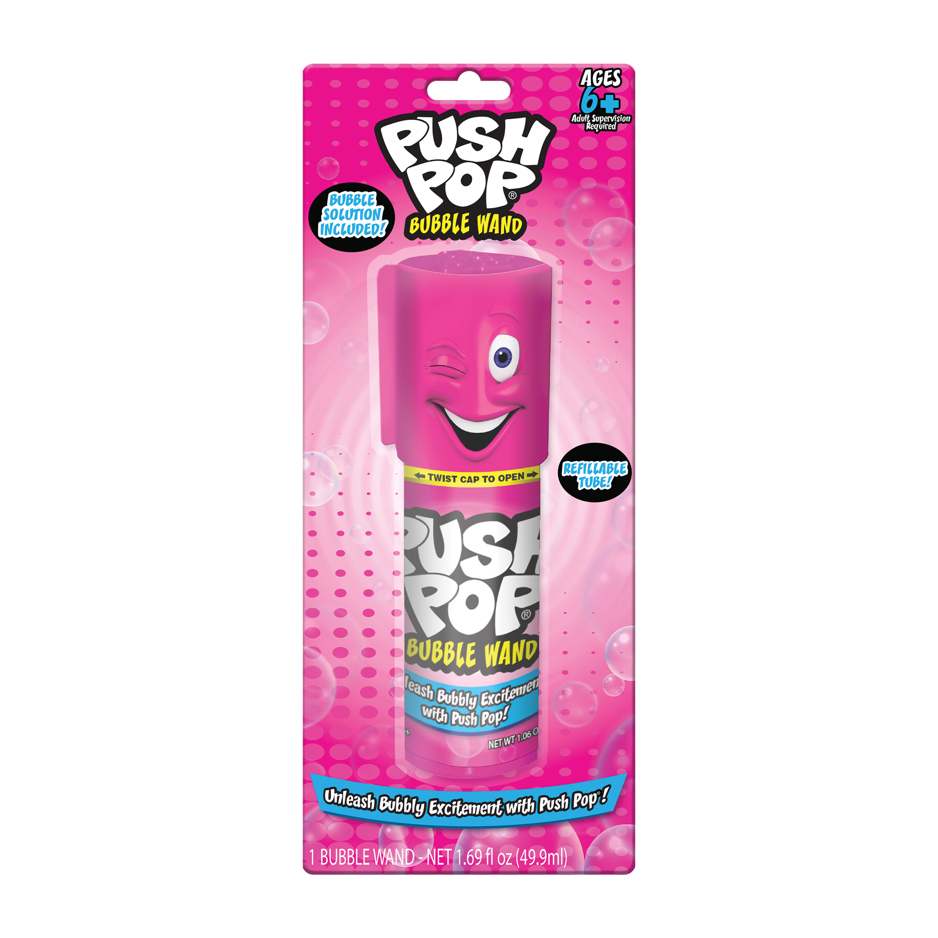 Push Pop® Bubble Wand 1.69oz | Five Below