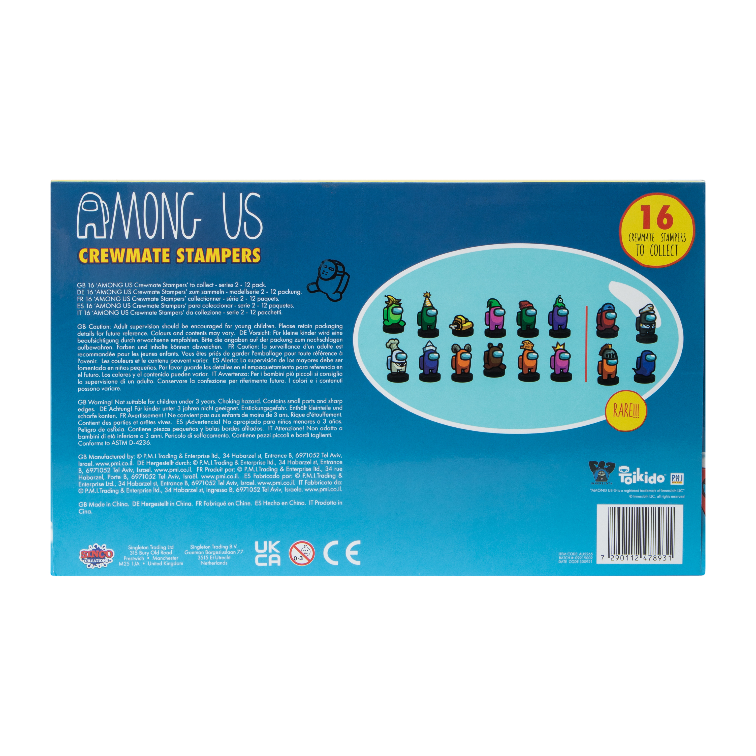 Among Us Crewmate Stampers 12-Pack