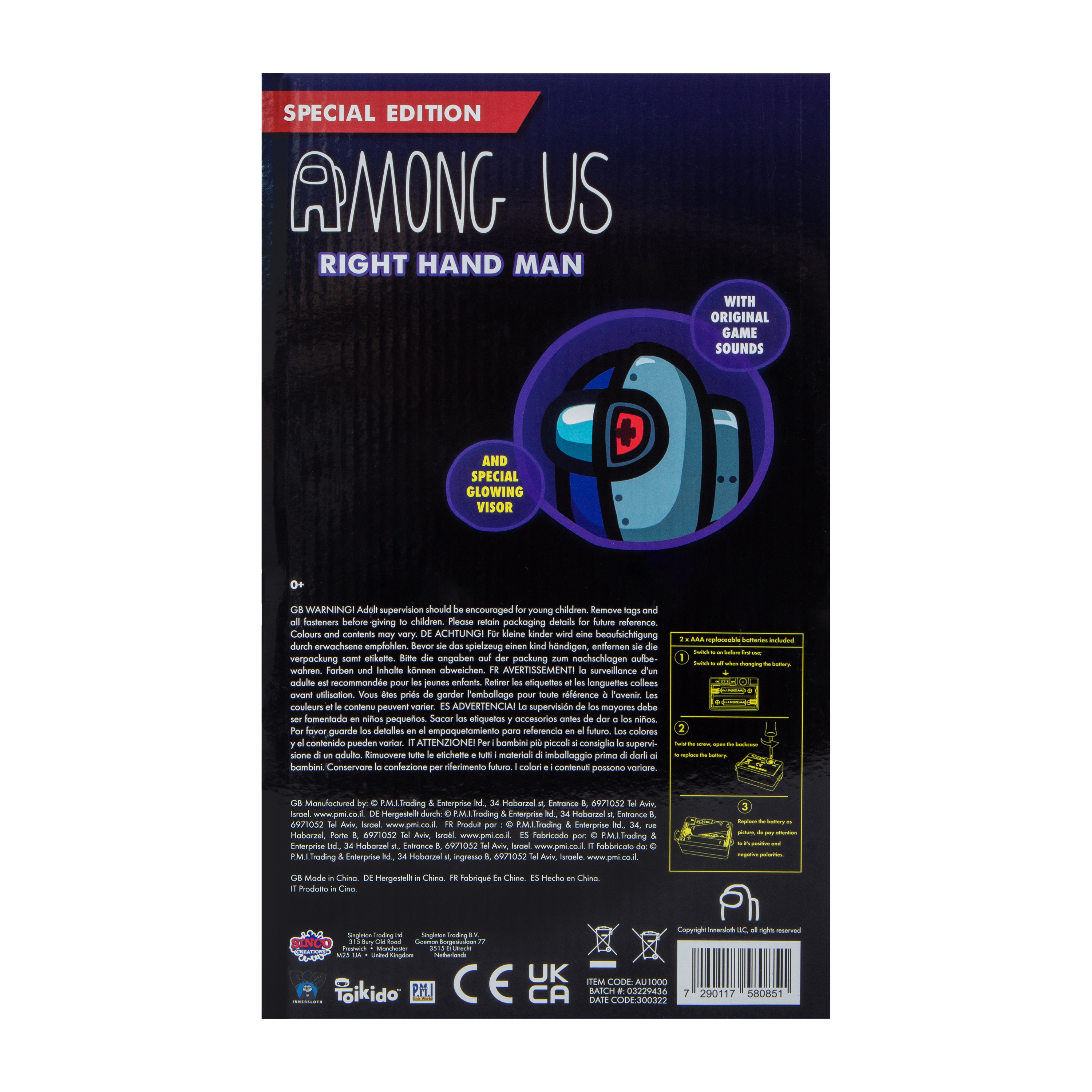 Toikido™ Special Edition Among Us Right Hand Man Toy