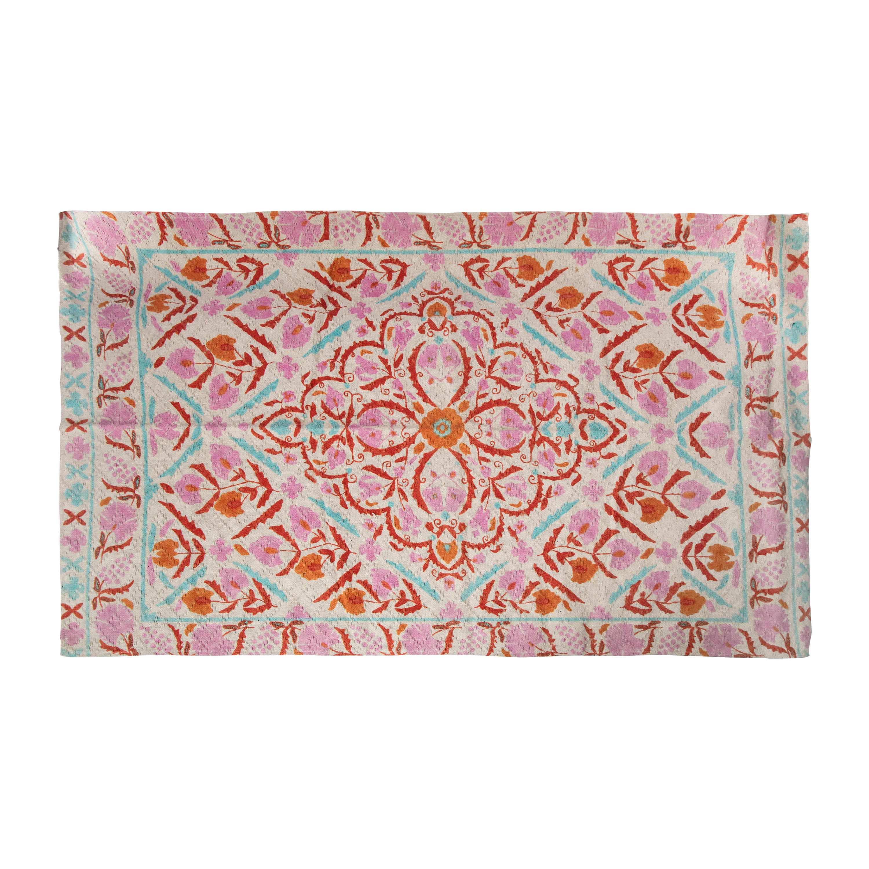 Cotton Printed Rug 36in x 60in