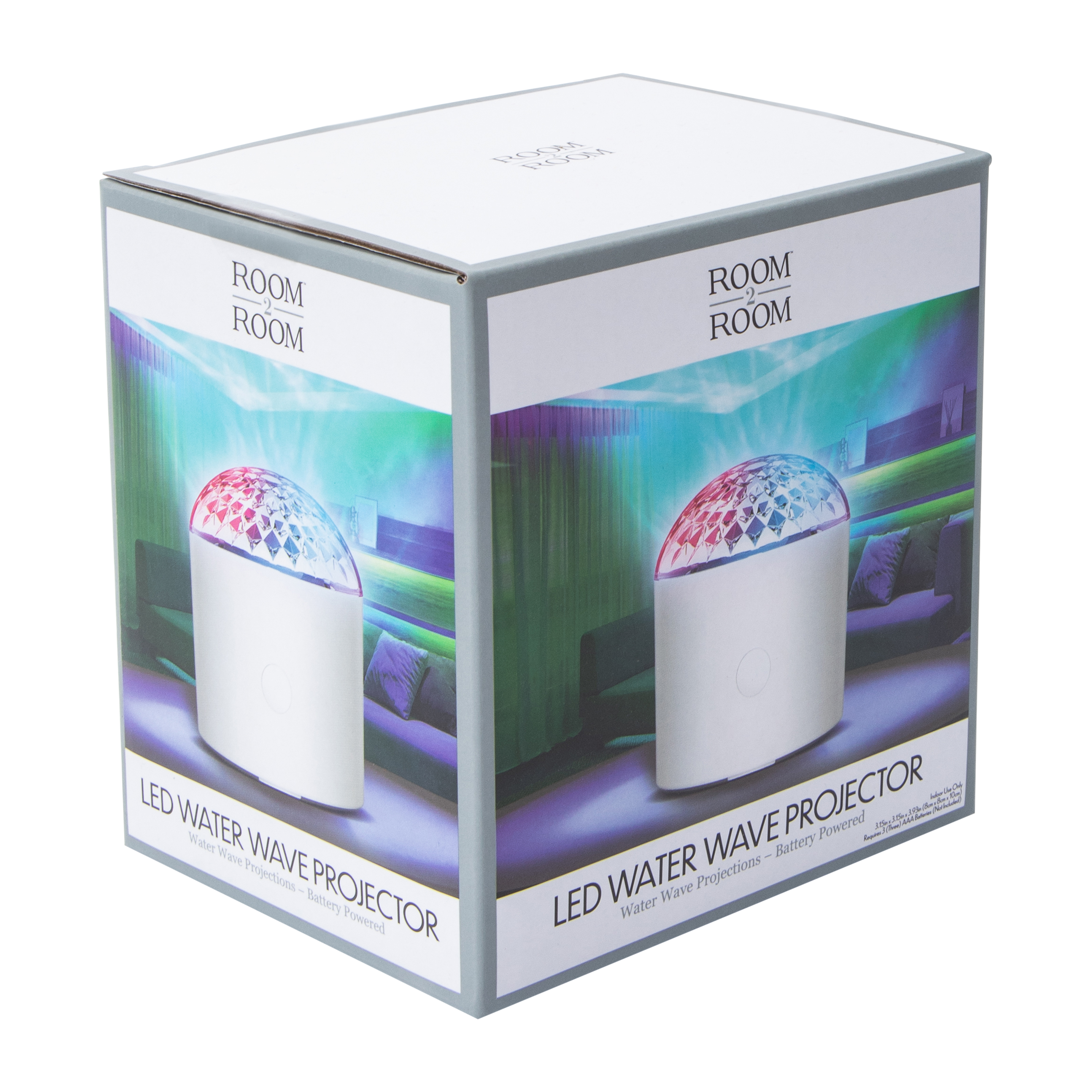 LED Battery-Powered Water Wave Projector