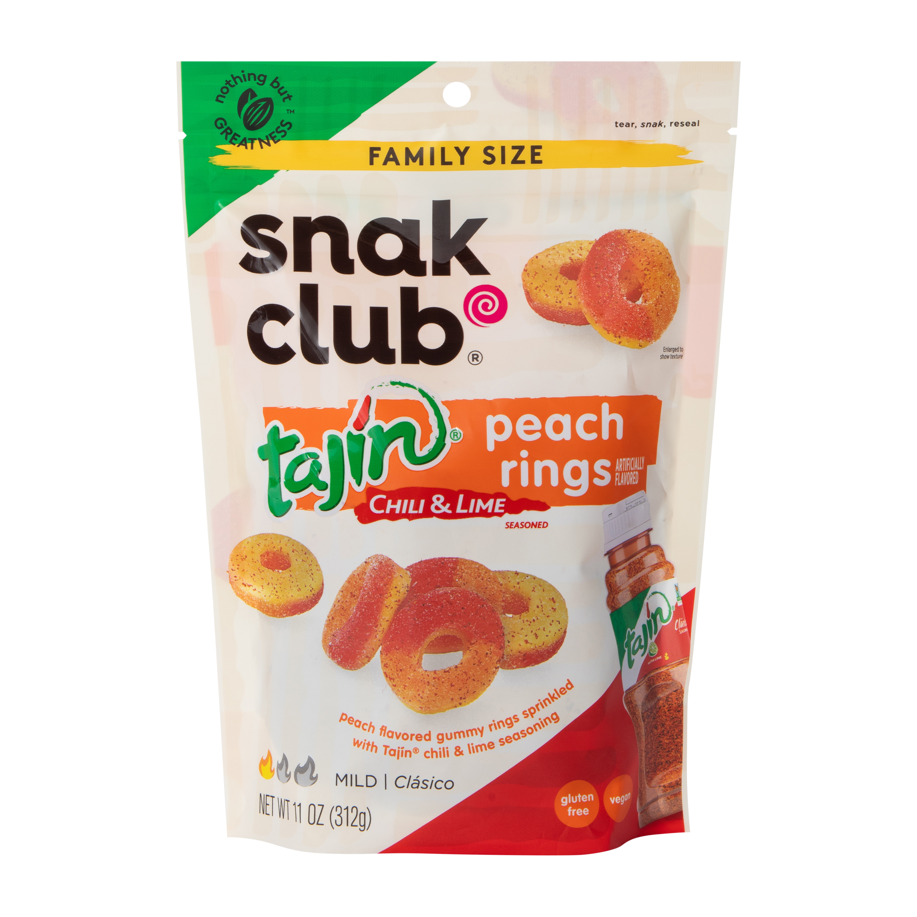 Snack Club Tajin® Peach Rings 11oz