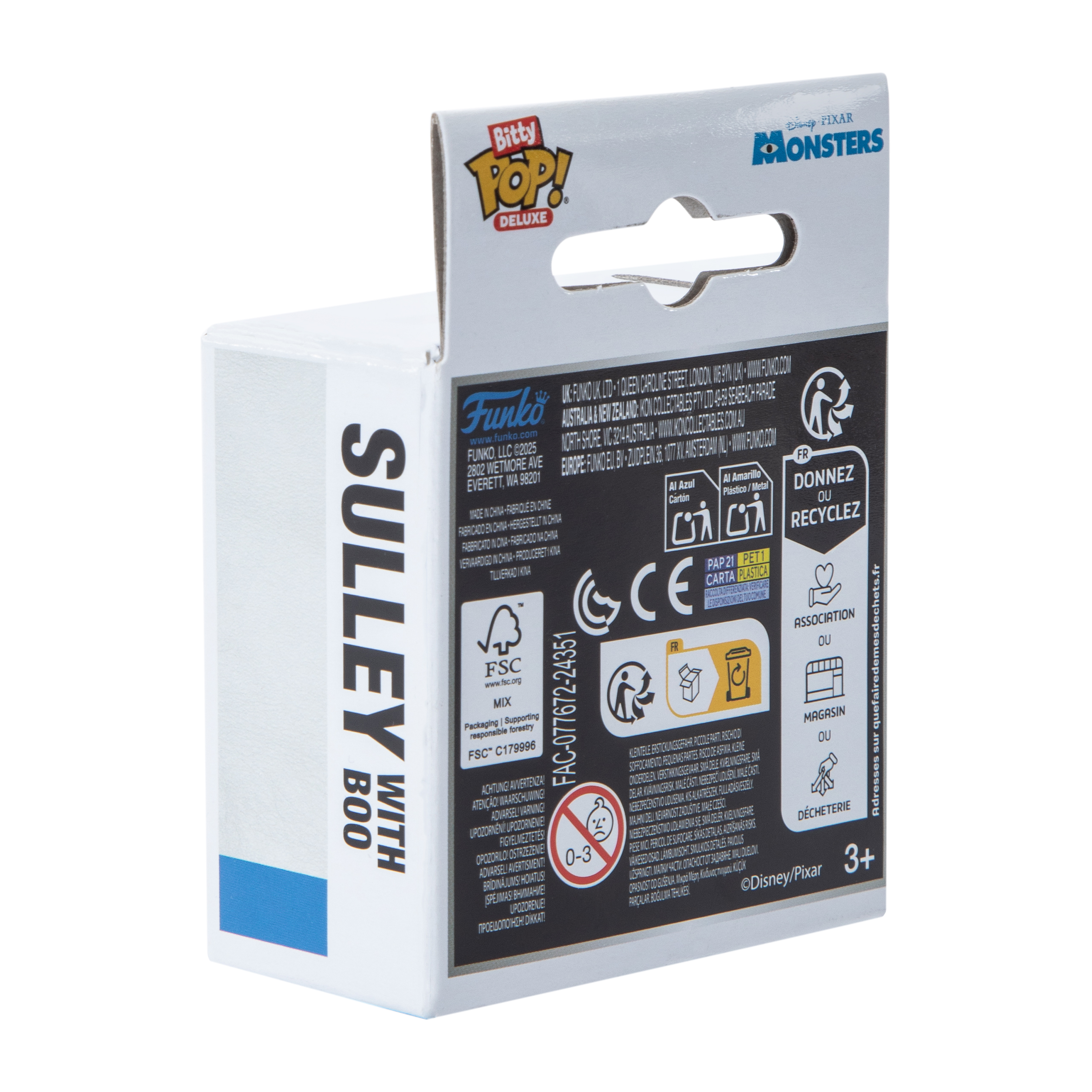 Bitty Pop!® Disney PIXAR Monsters Sulley With Boo Vinyl Figures