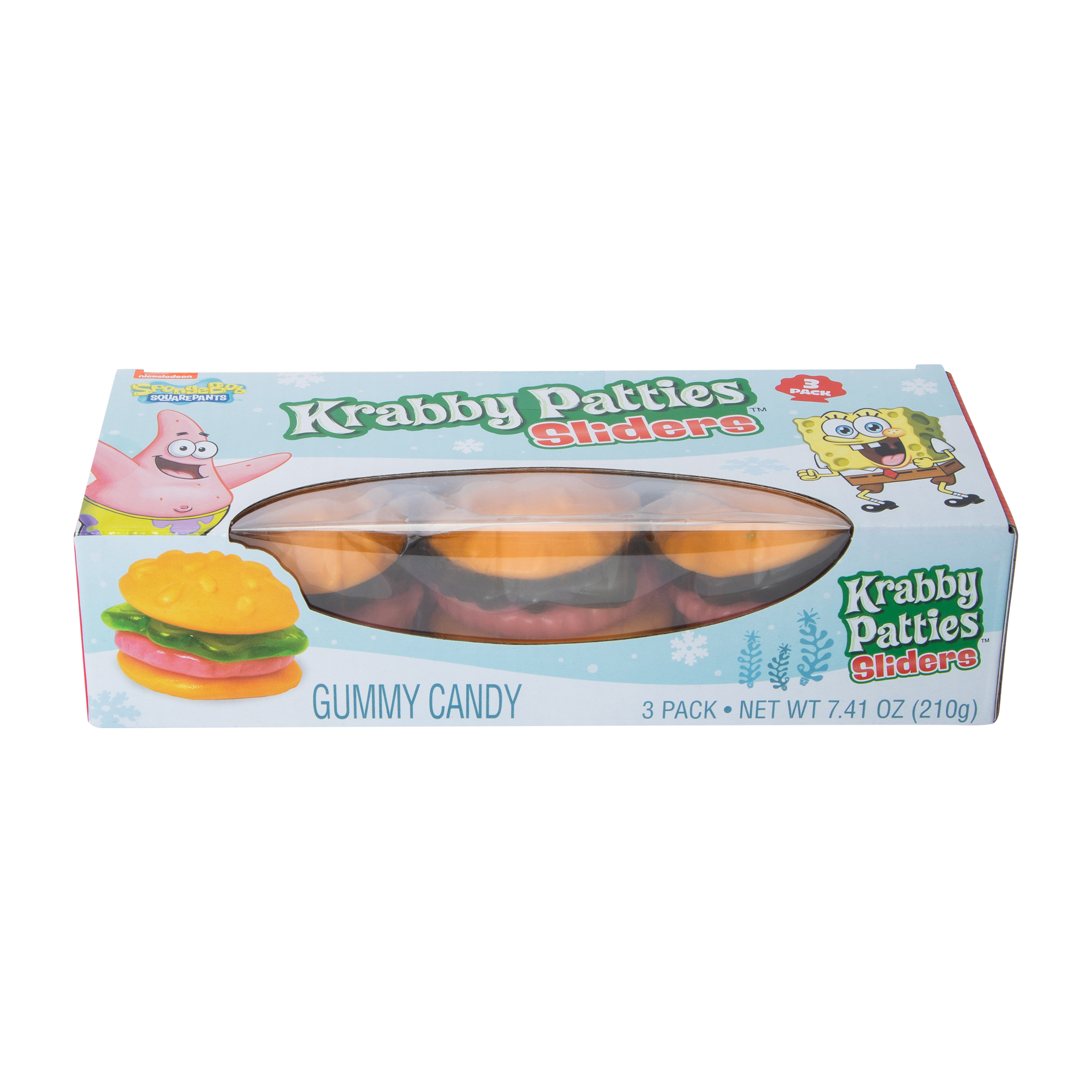 SpongeBob SquarePants Krabby Patties Sliders Gummy Candy 7.41oz