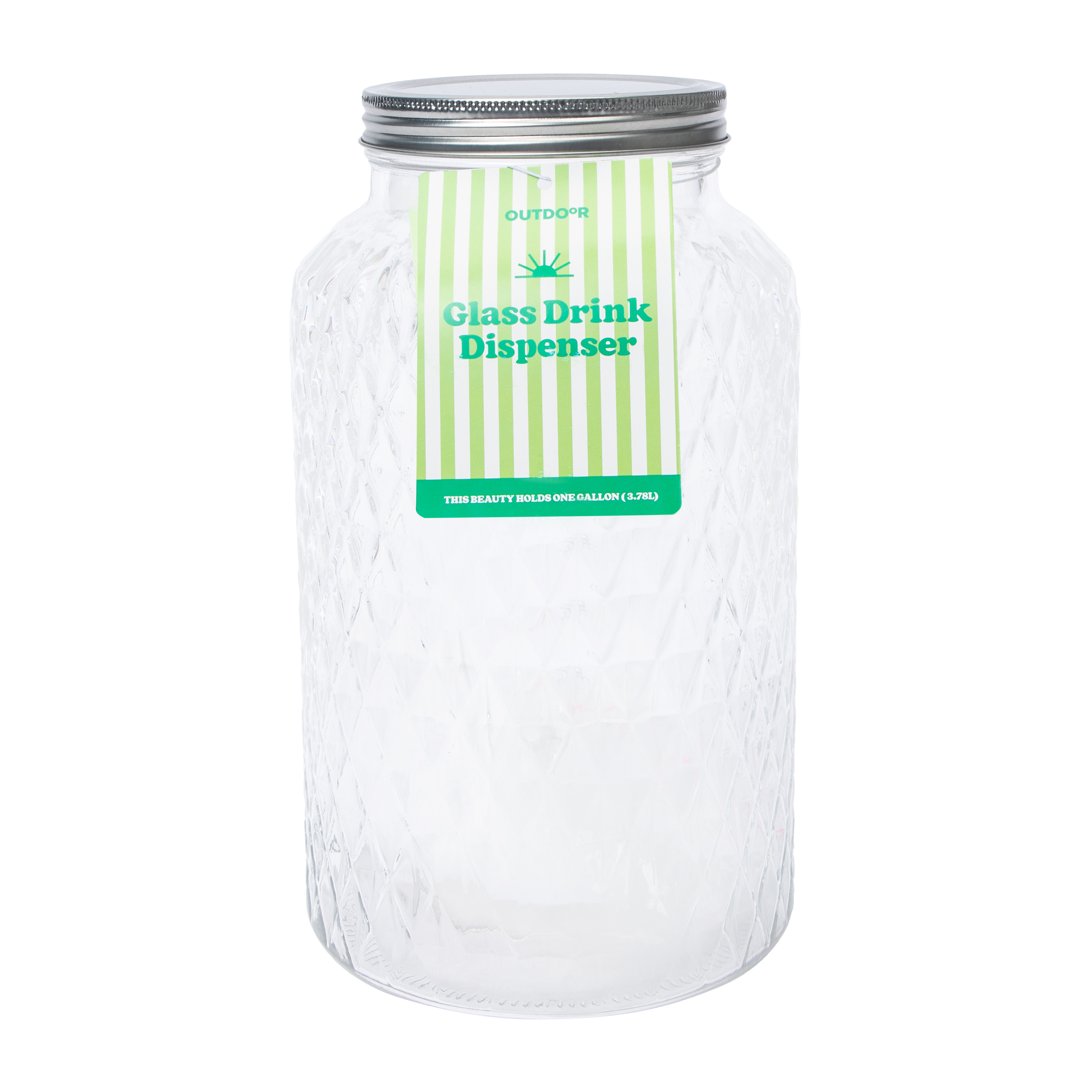 Glass Drink Dispenser 127.8oz