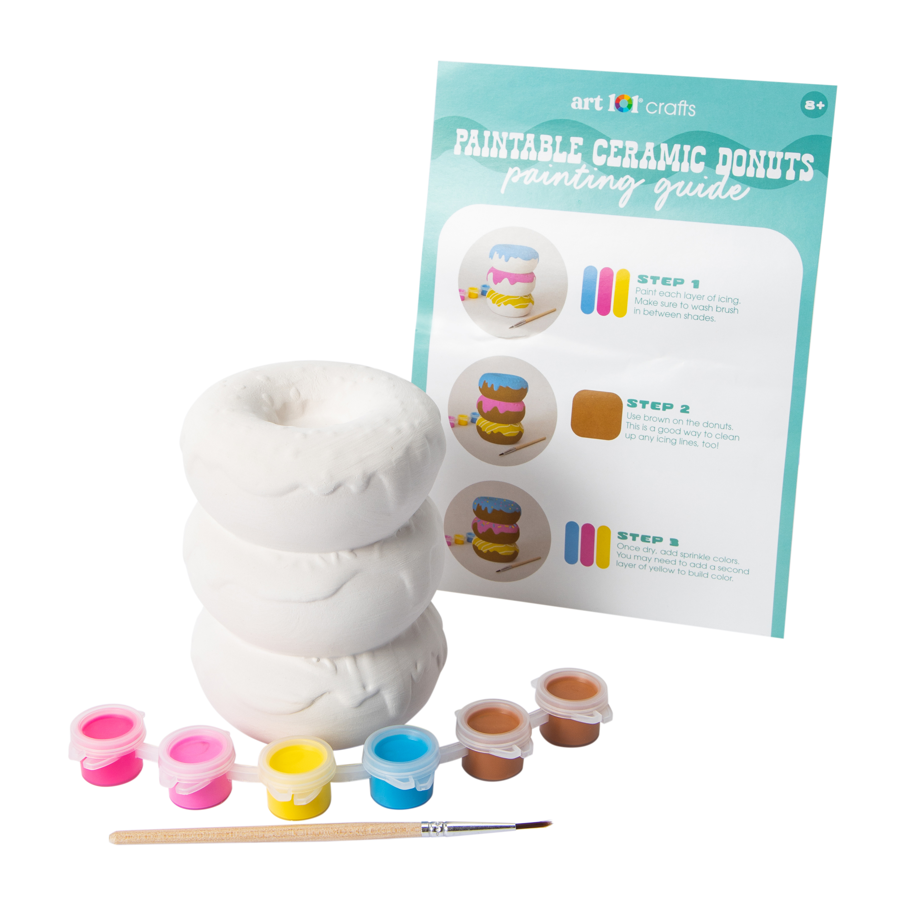 Art 101® Crafts Paintable Ceramic Dessert Set