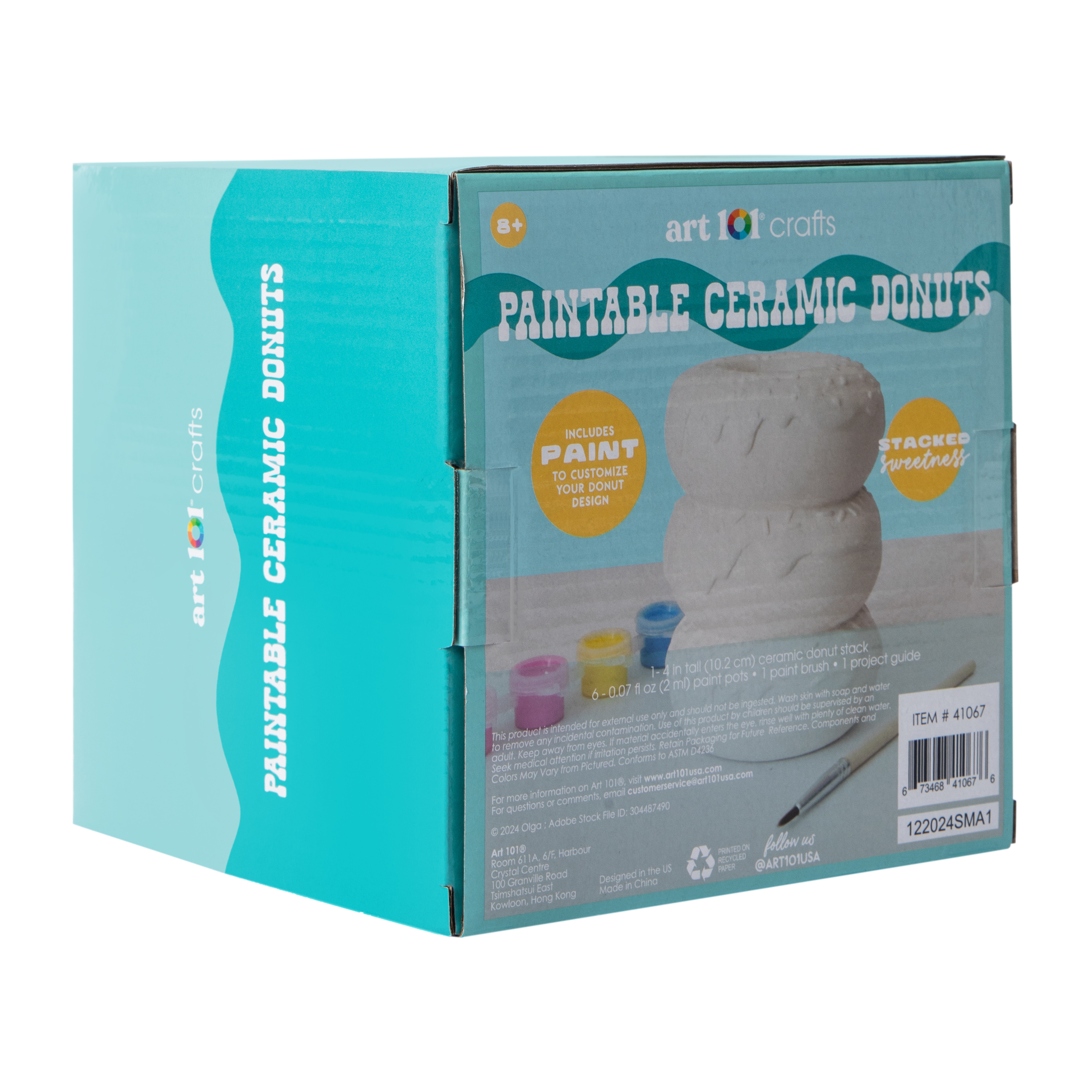 Art 101® Crafts Paintable Ceramic Dessert Set