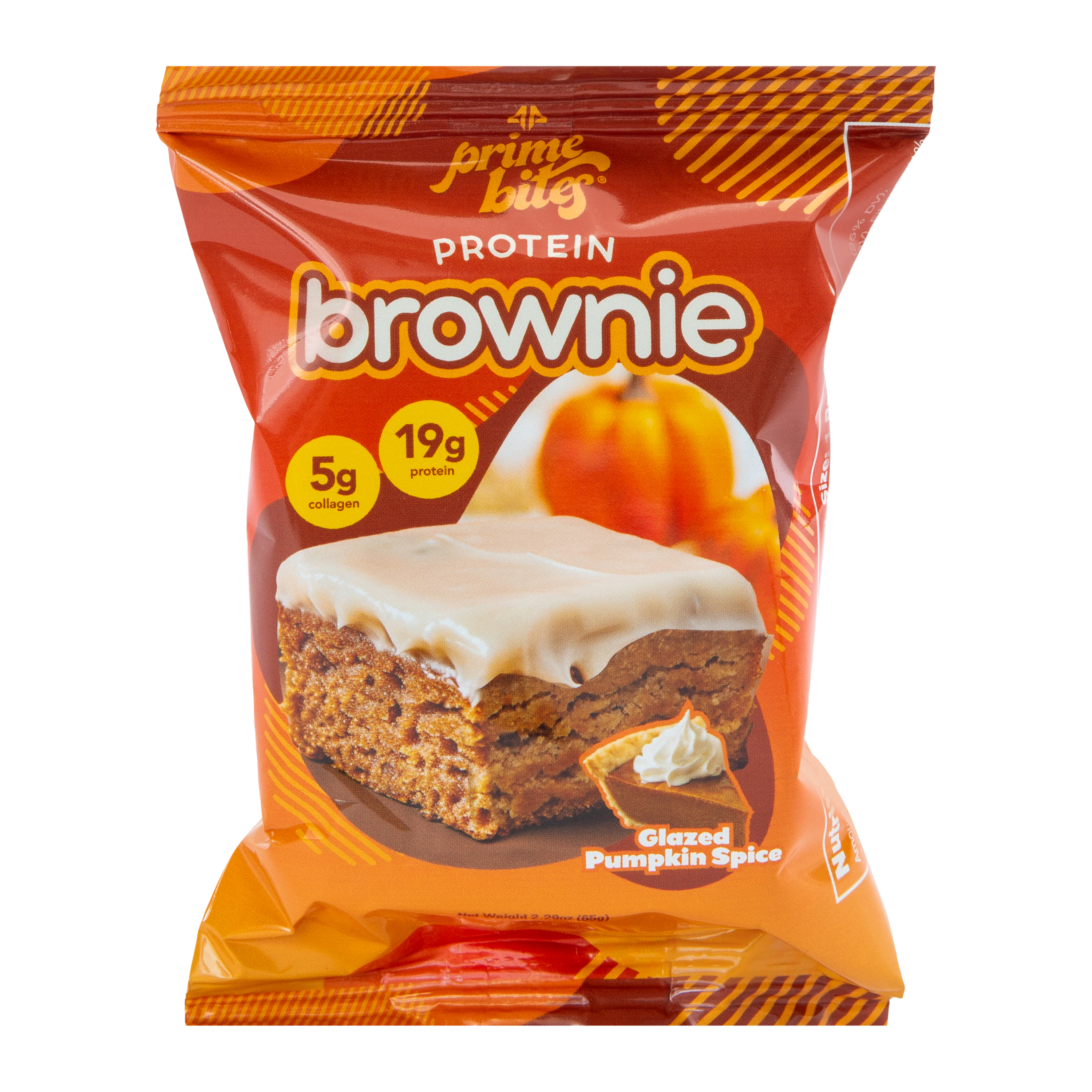 Prime Bites® Protein Brownie 2.29oz - Glazed Pumpkin Spice