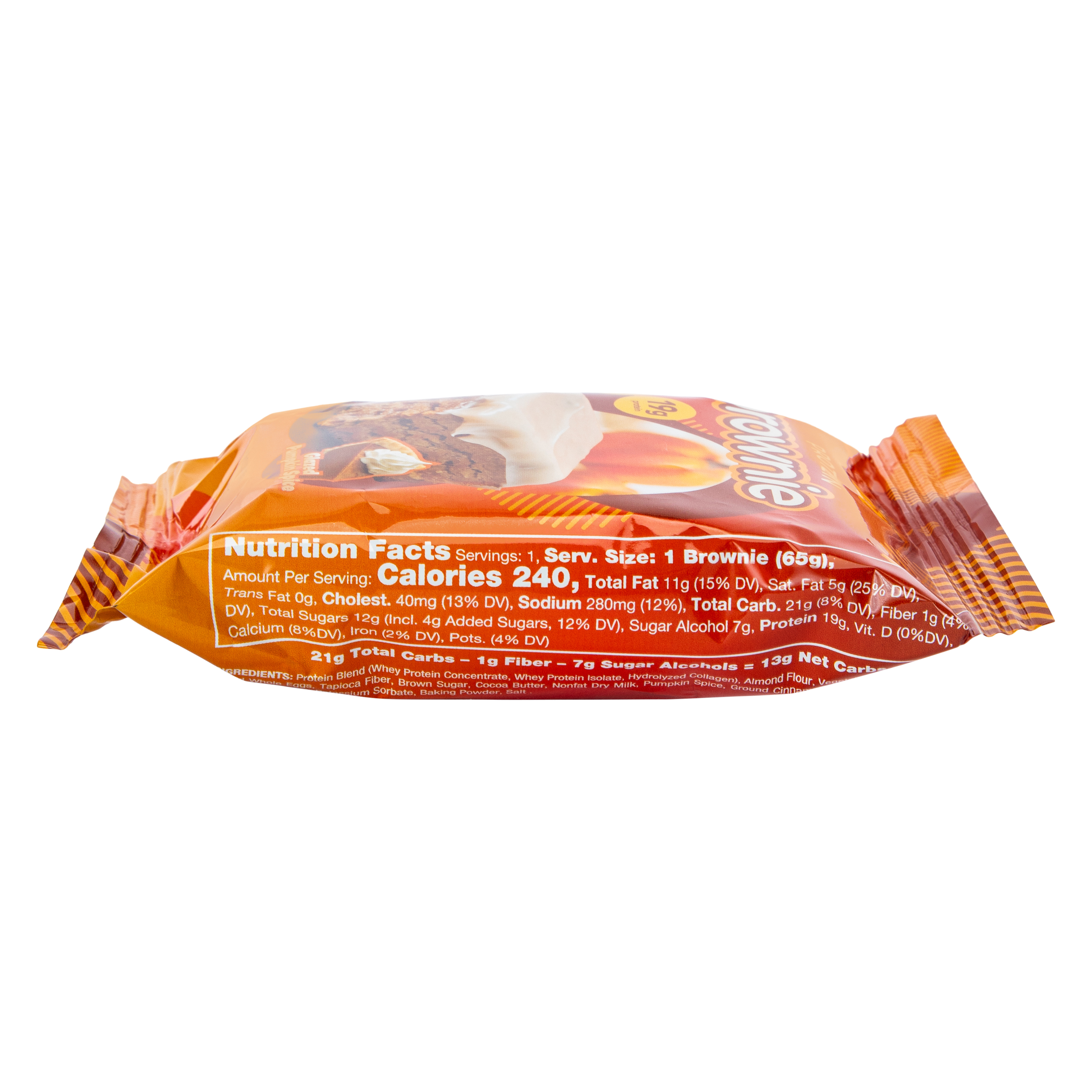 Prime Bites® Protein Brownie 2.29oz - Glazed Pumpkin Spice