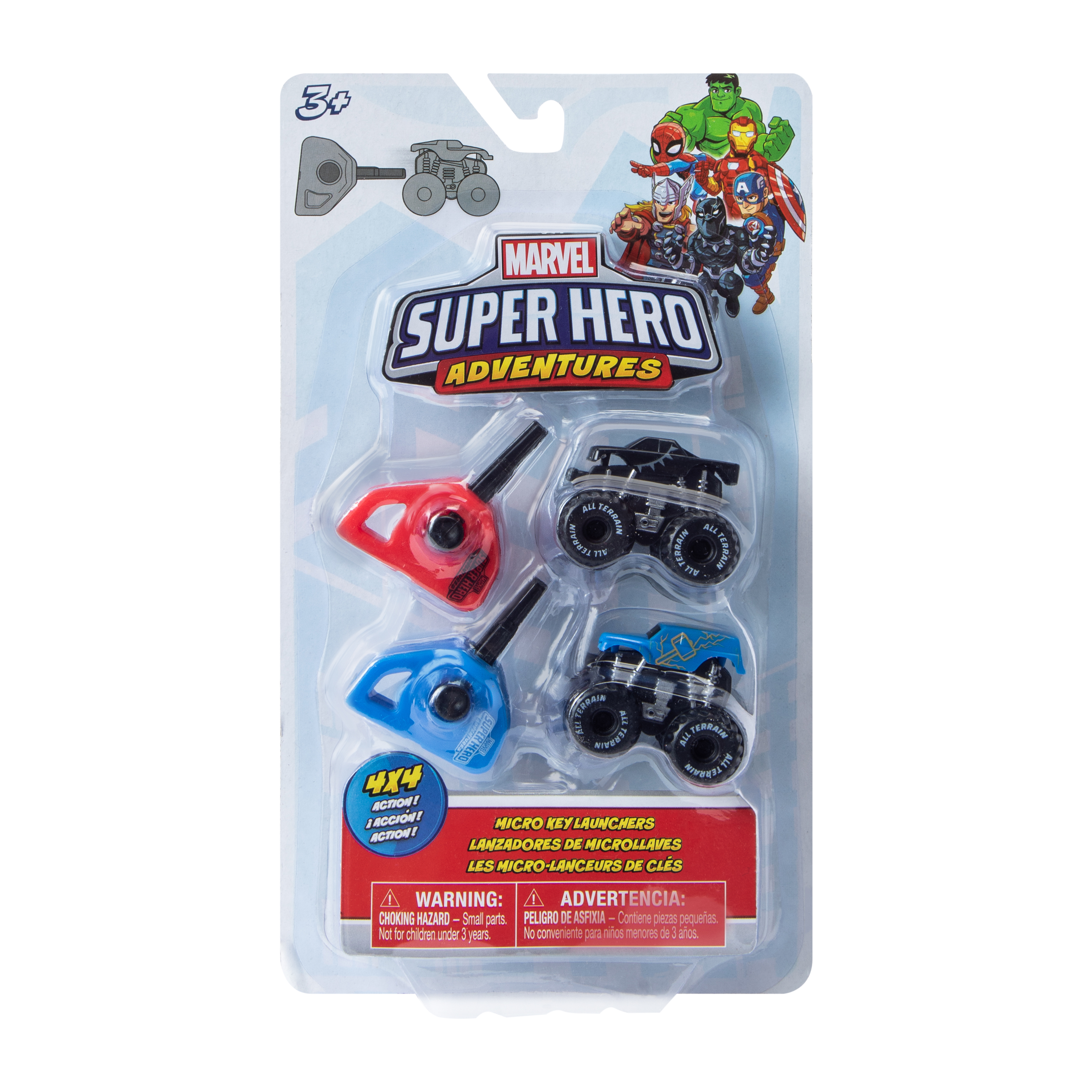 Marvel Super Hero Adventures Micro Key Launcher Toys 2-Pack (Styles May Vary)