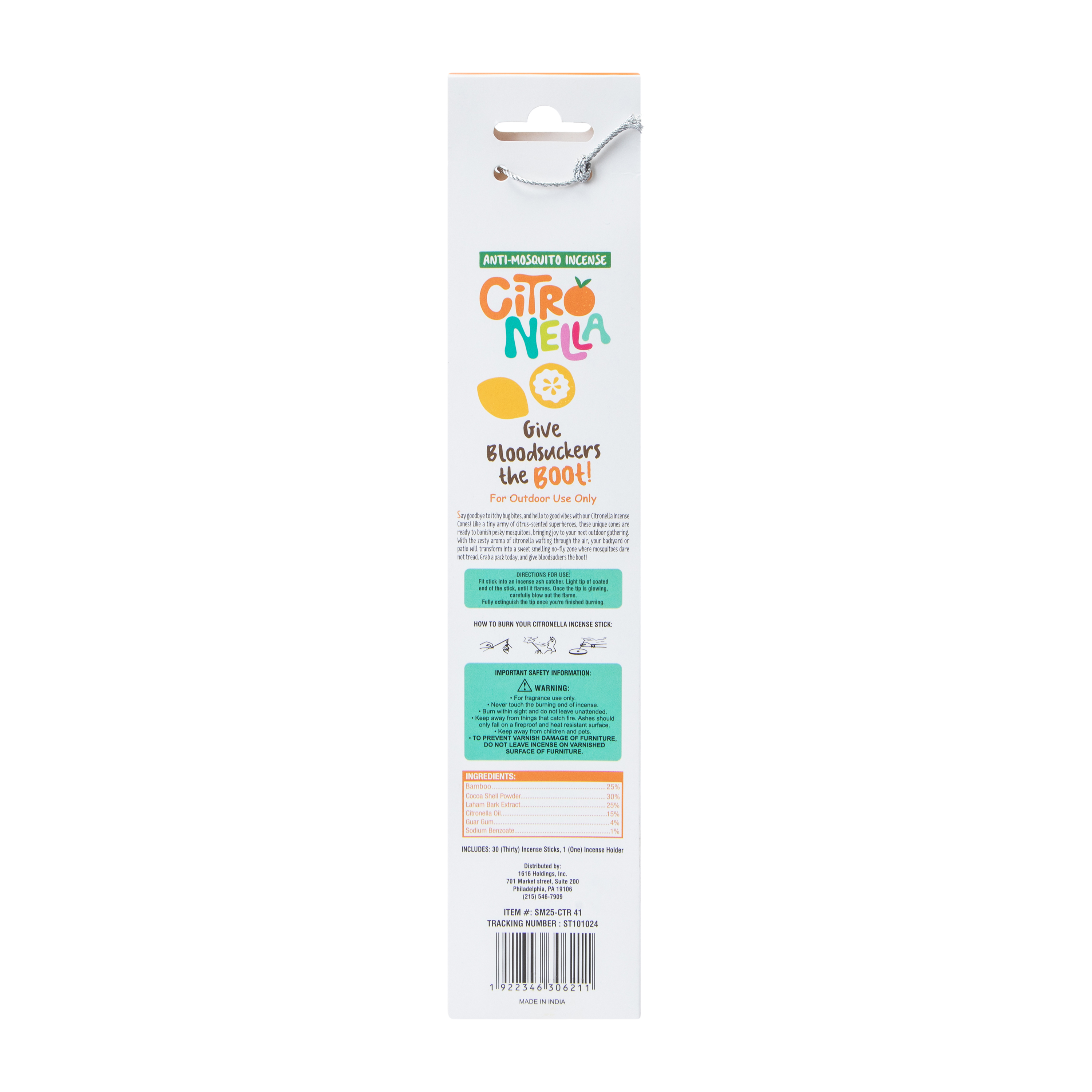 Citro Nella Incense Sticks 30-Count
