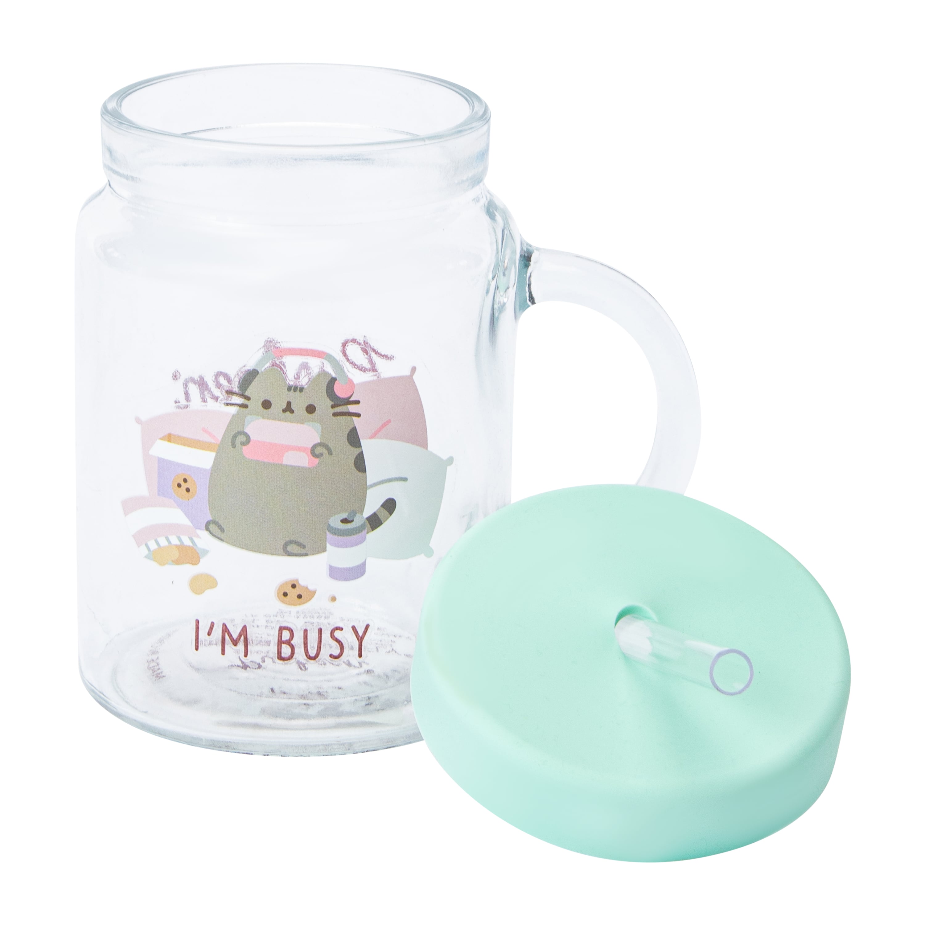 Pusheen® Glass Sipper 15oz