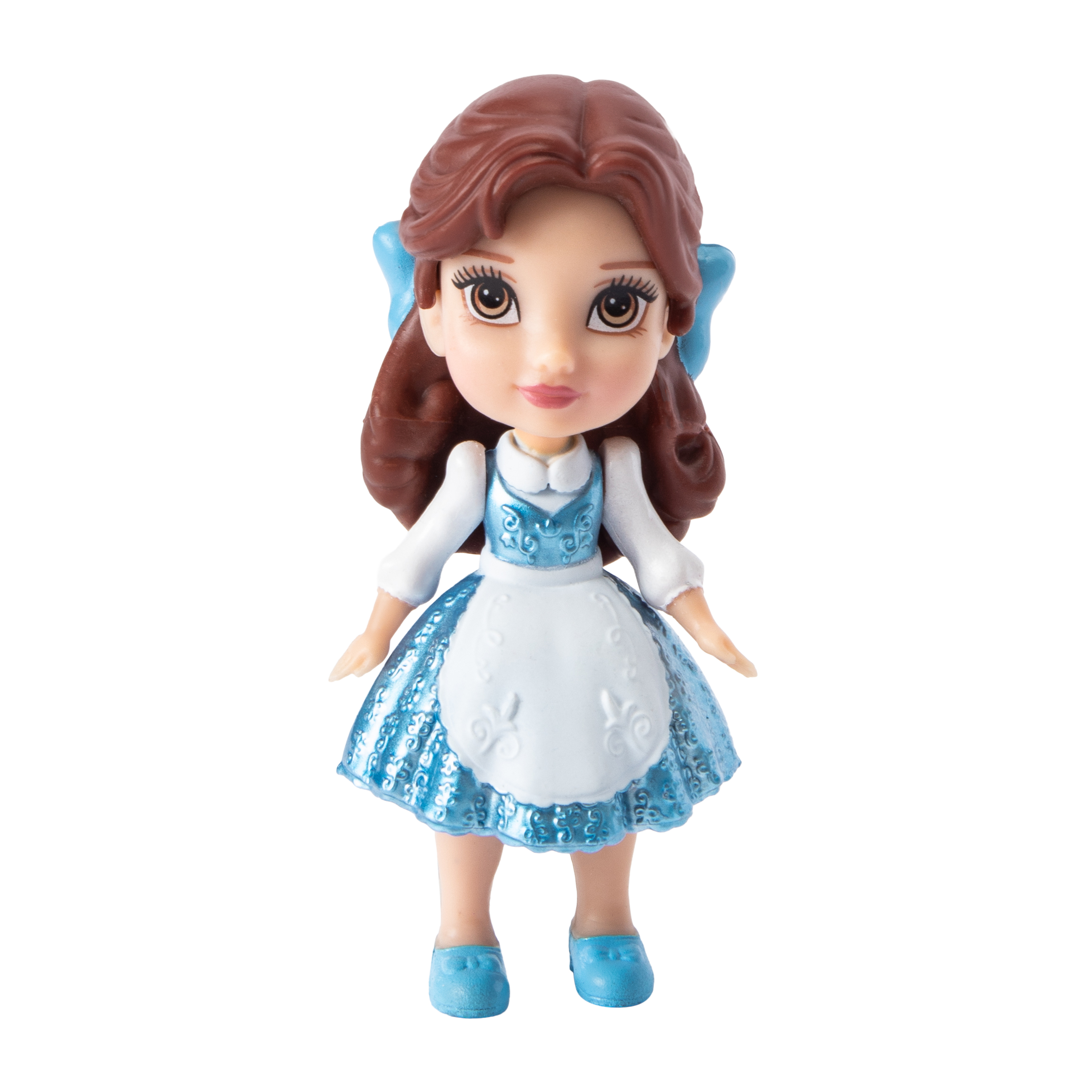 blue dress belle doll Mini Disney Princess Inch Mini Toddler Dolls Box Set Kids can play out additional stories with even more Disney Princess Enchanted Stories toys Beauty and the Beast Village
