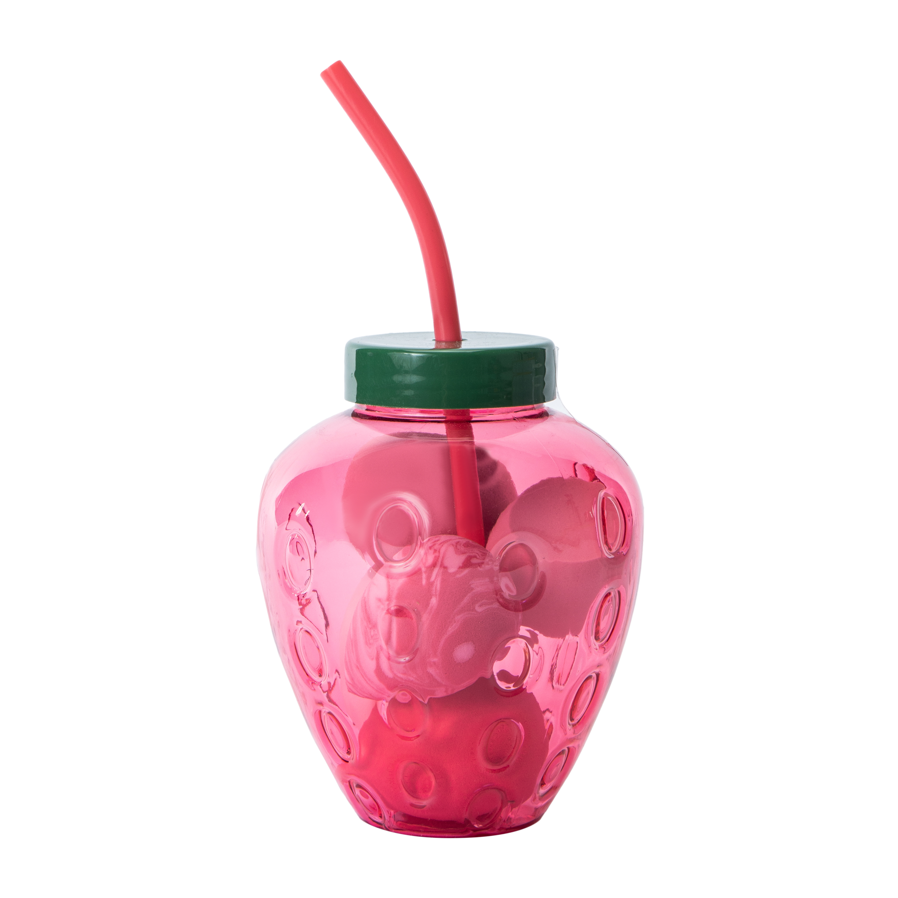 Smoke & Mirrors Strawberry Beautifully Blended Beauty Sponges & Reusable Cup With Straw 5-Count