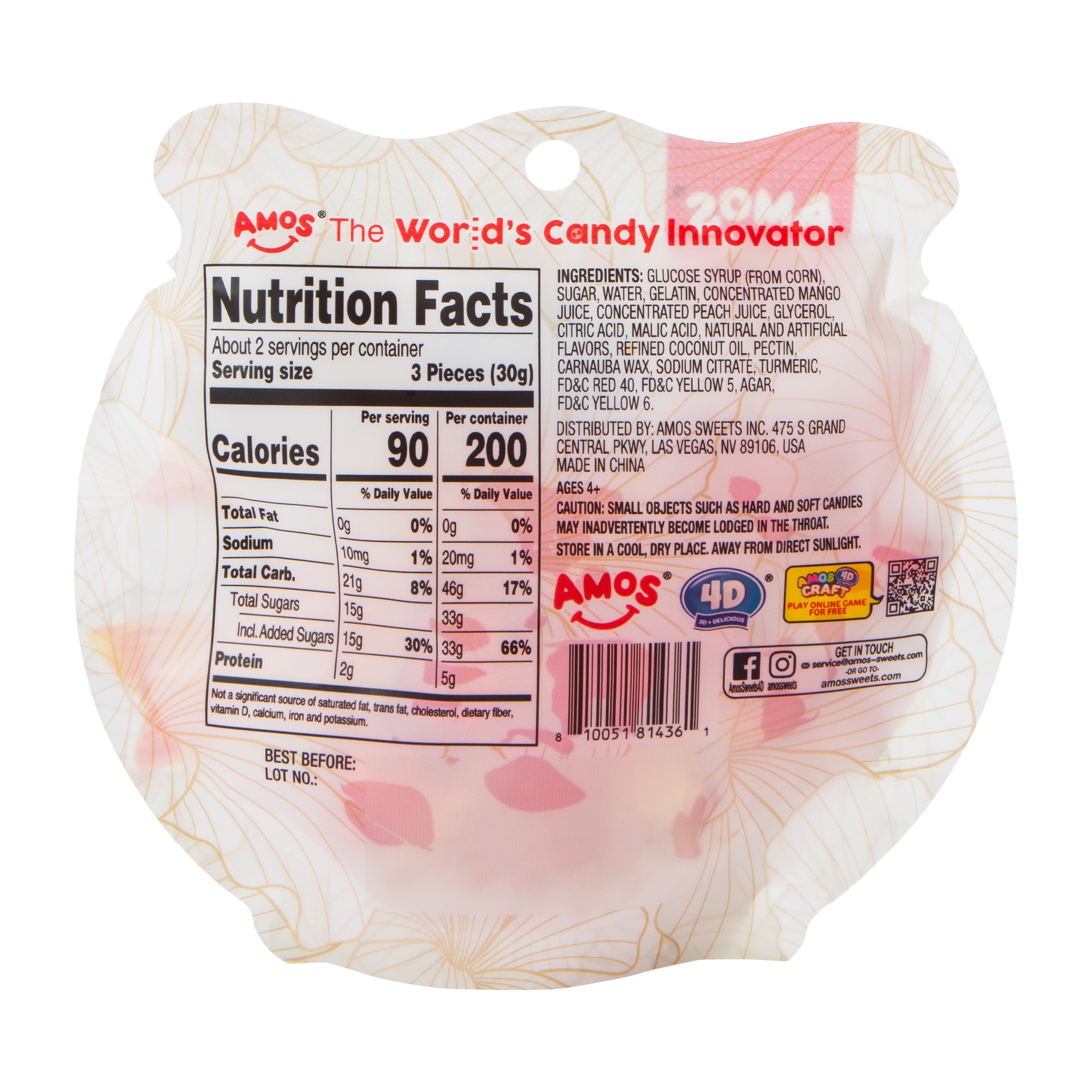 4D Peach & Mango Gummy Goldfish™ 2.29oz