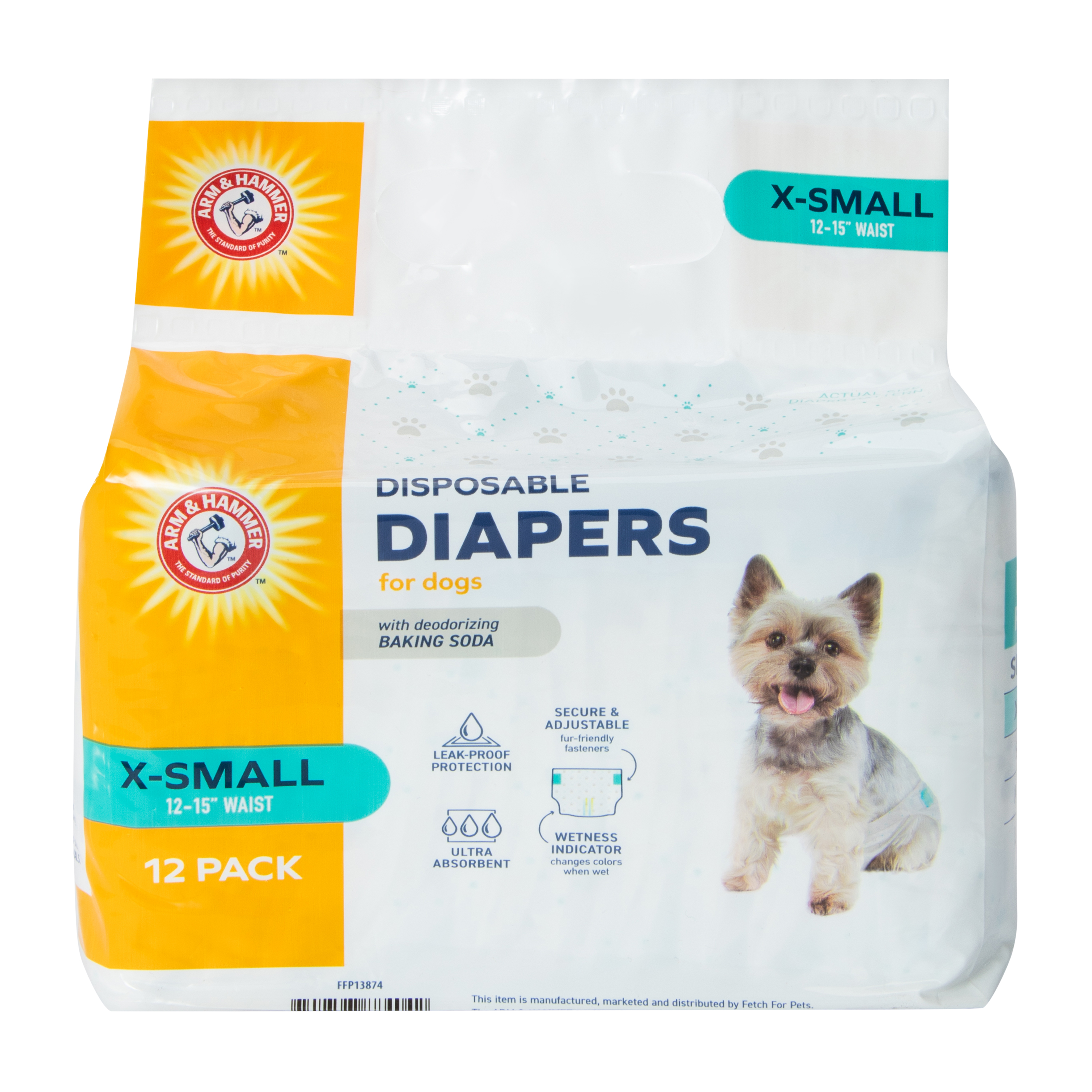 Disposable Diapers For Dogs 12-Pack