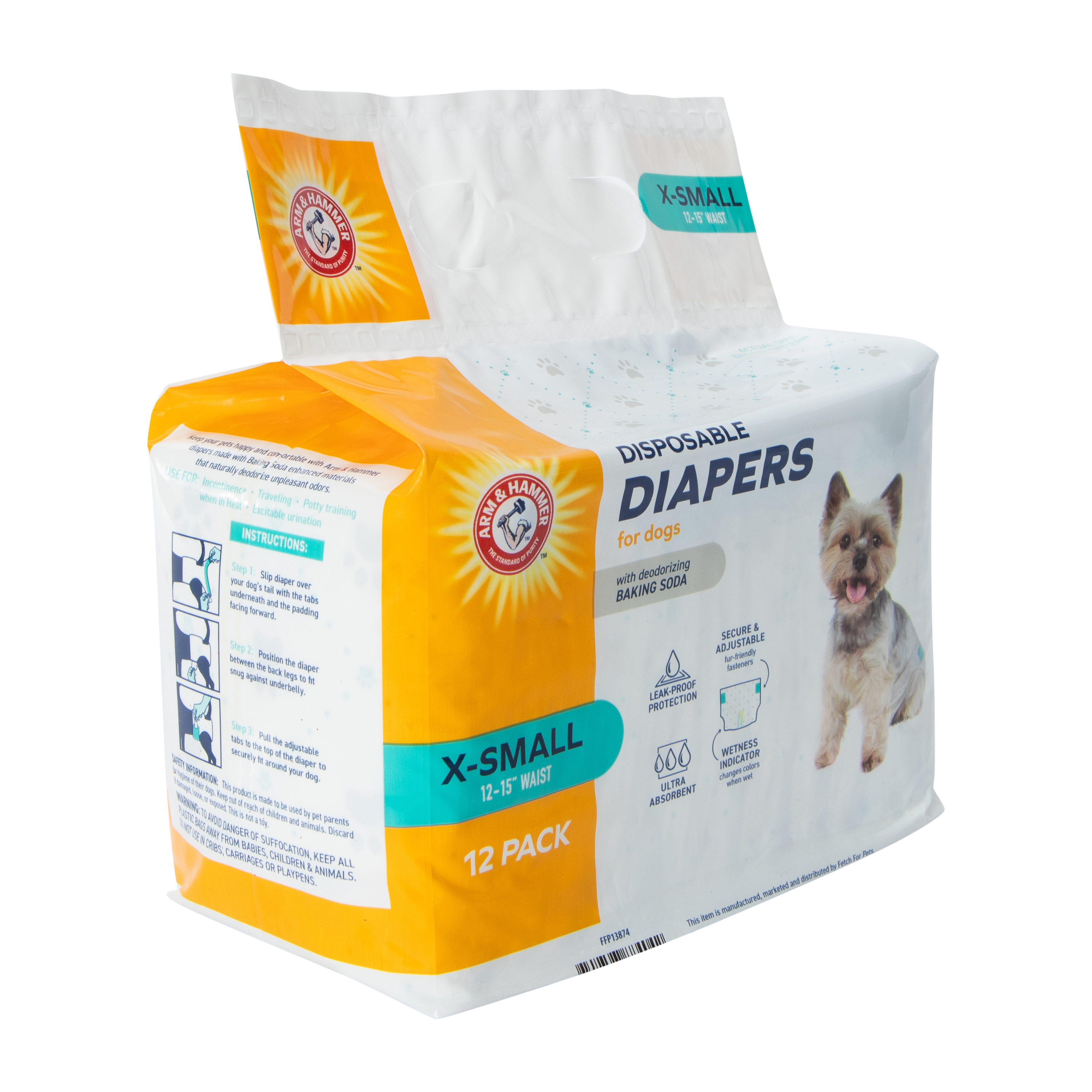 Disposable Diapers For Dogs 12-Pack