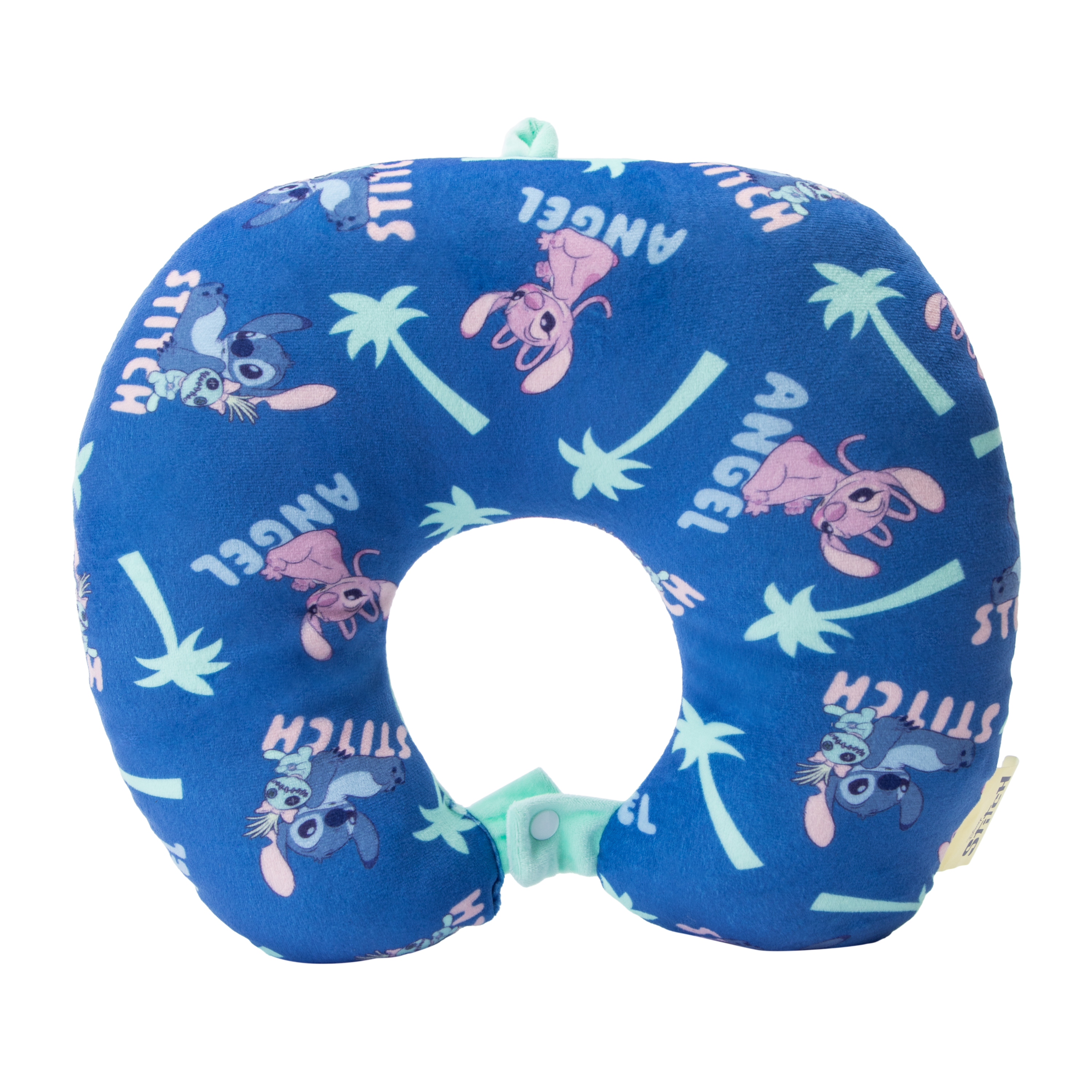 Disney Stitch Travel Comfort Pillow 12inx13in