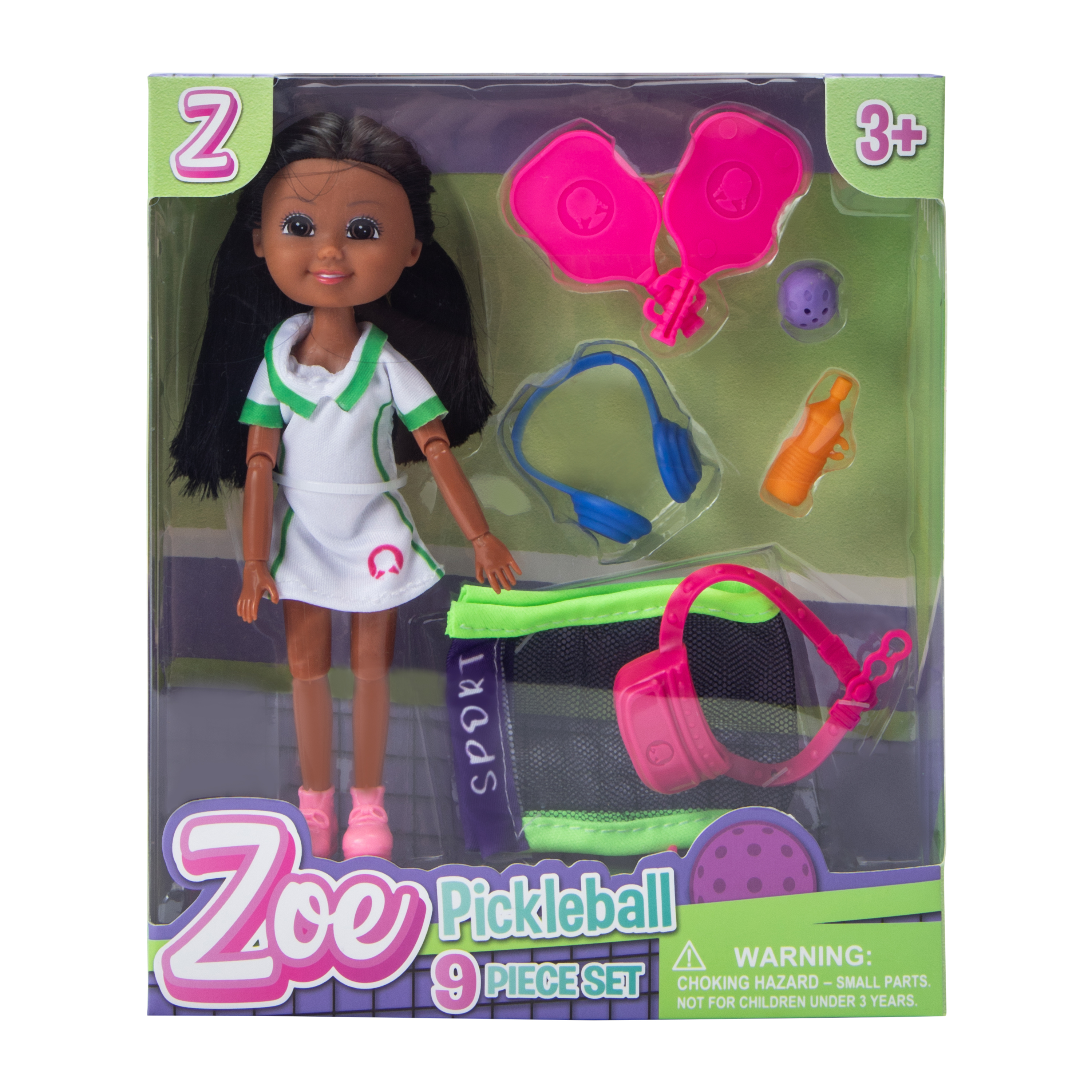 Zoe Pickleball Toy Set 9-Pieces