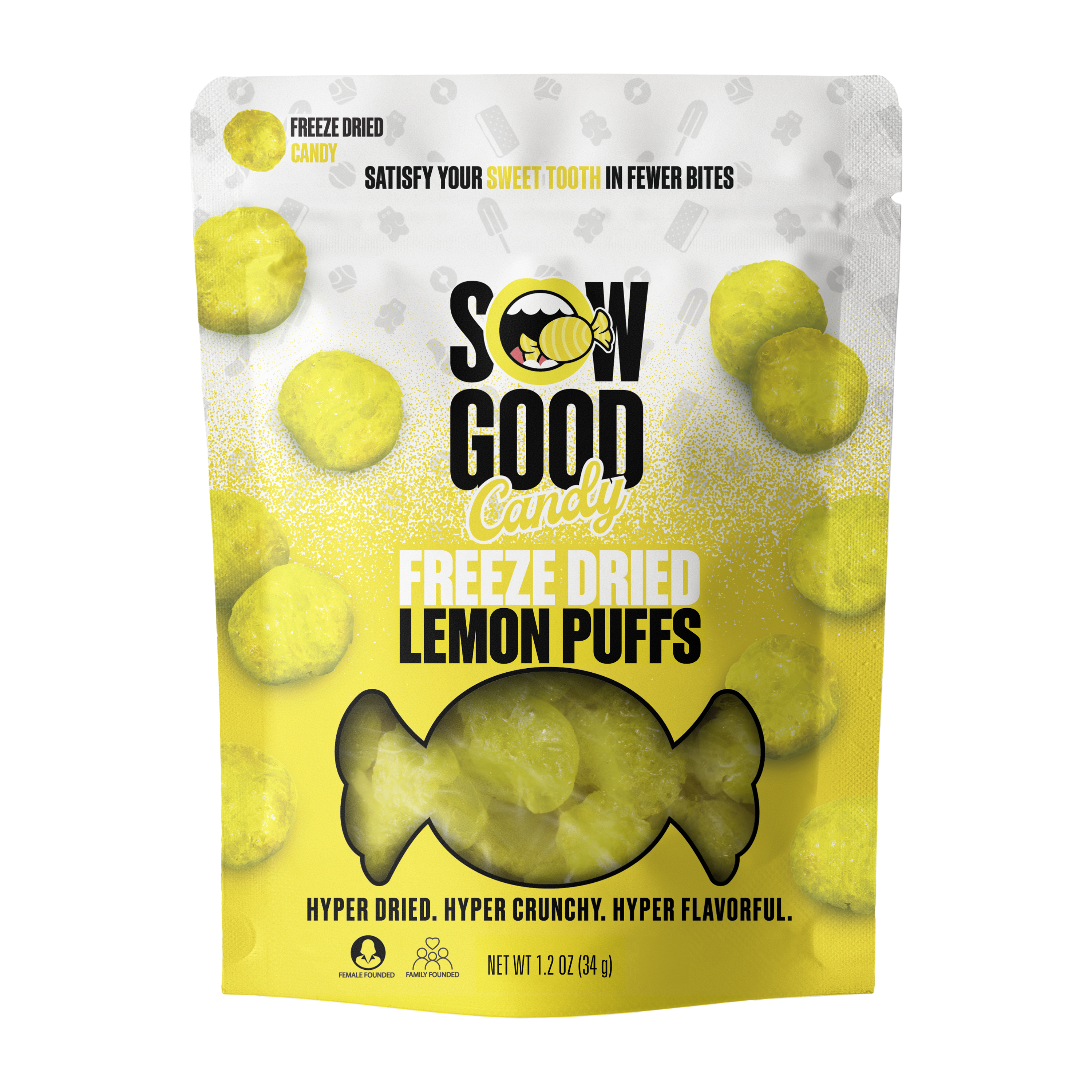 Sow Good Freeze Dried Lemon Puffs Candy 1.2oz
