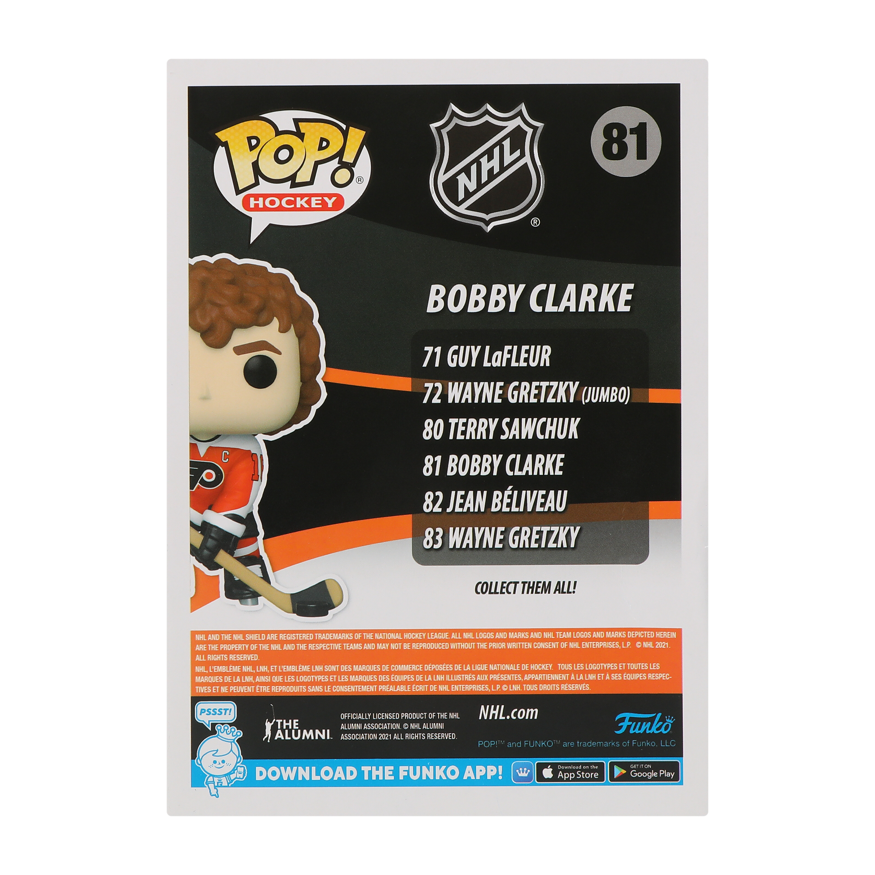 Funko Pop!® Philadelphia Flyers Bobby Clarke Vinyl Figure