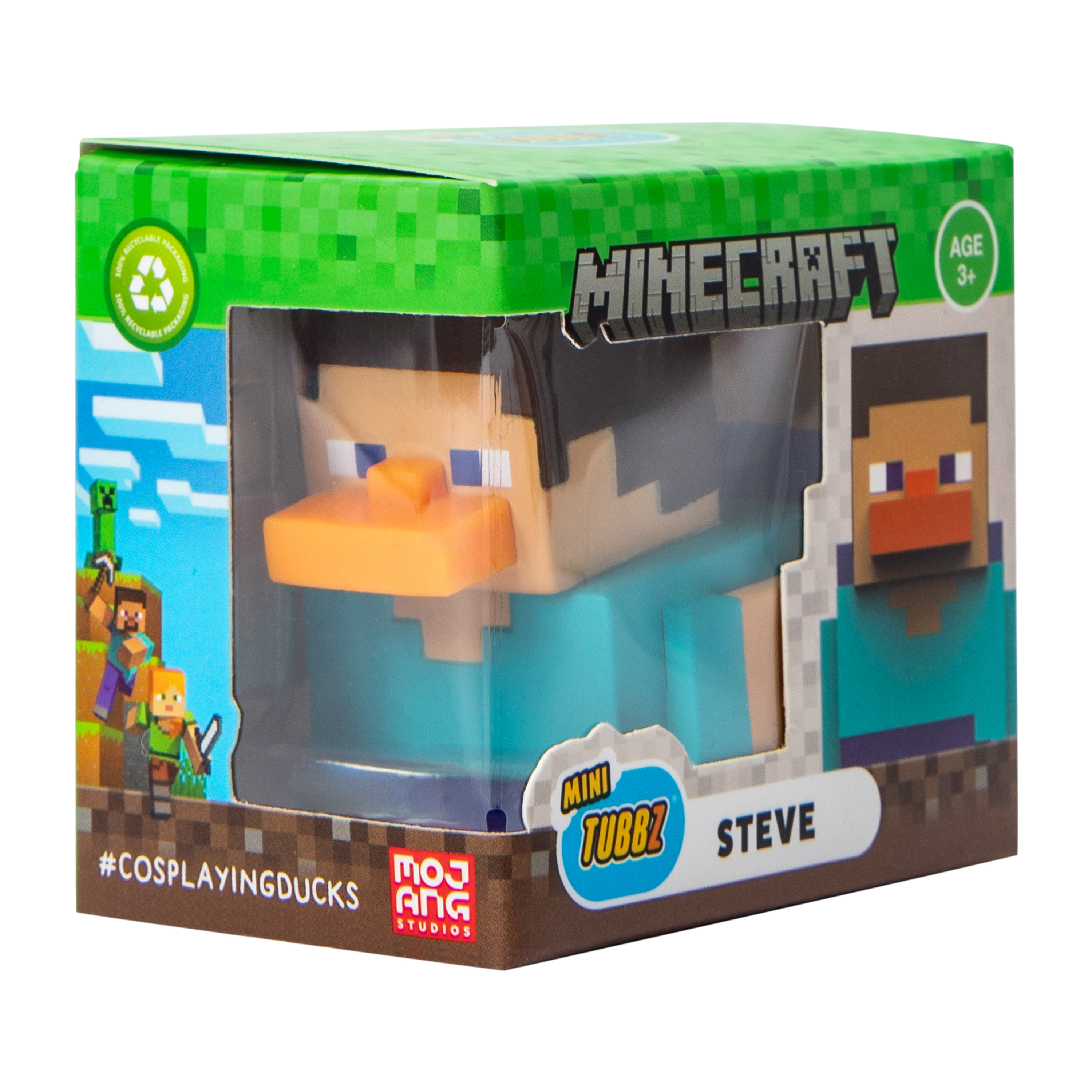 Mini Tubbz® Minecraft Steve Duck Figure