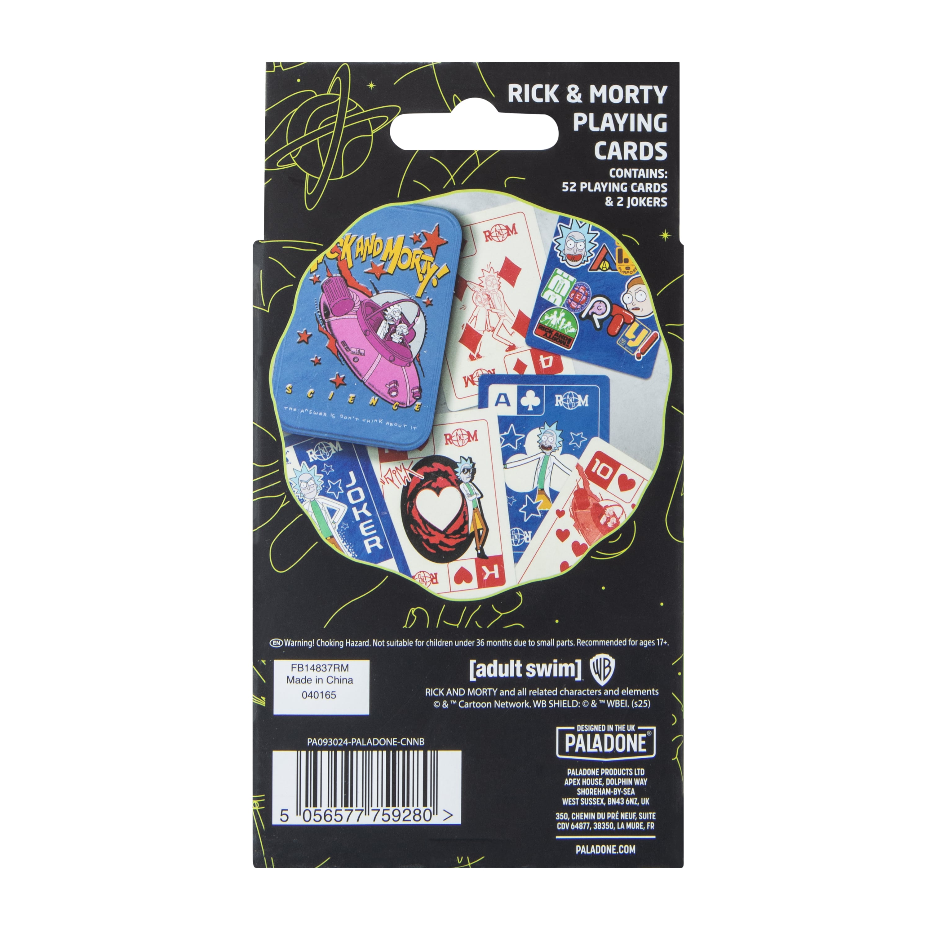 Adult Swim Rick And Morty Playing Cards Set