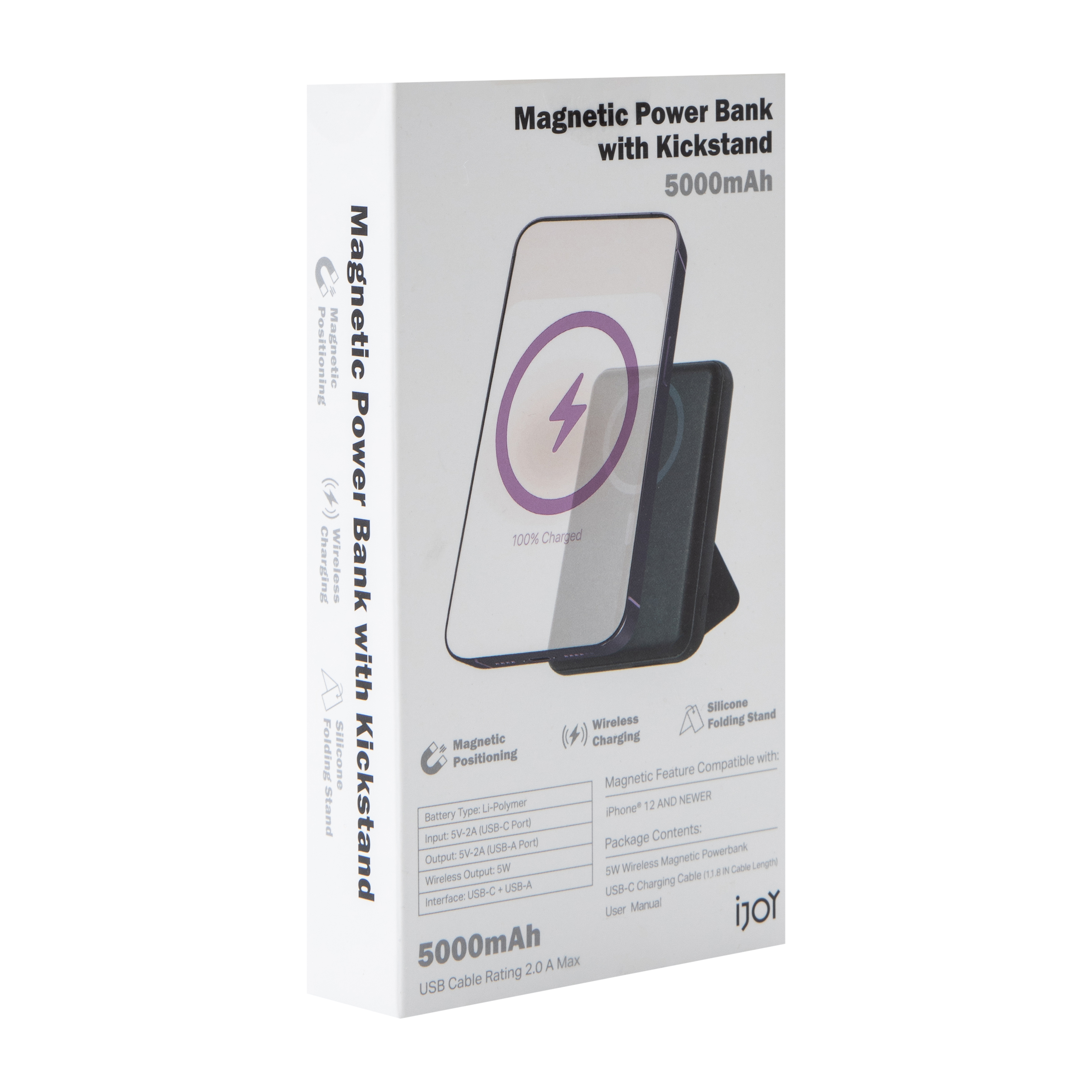 Magnetic Power Bank With Kickstand 5000MAh