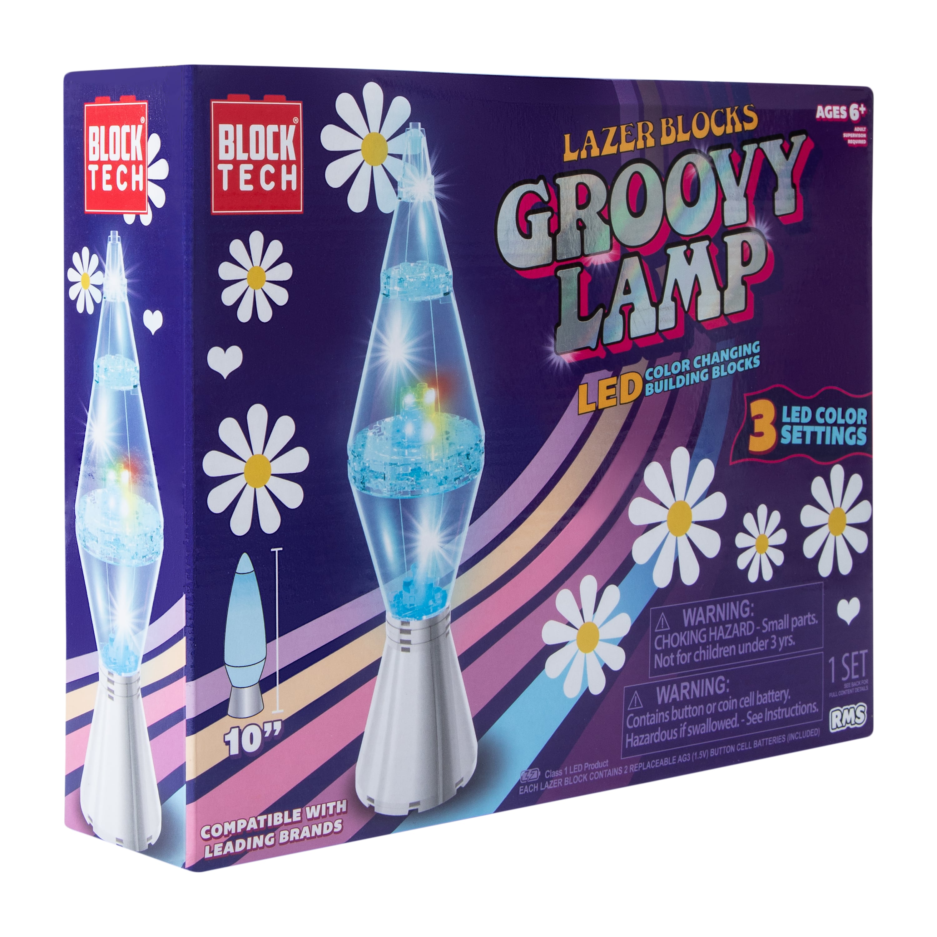 Block Tech® Lazer Blocks Groovy Lamp LED Building Set at Hamilton