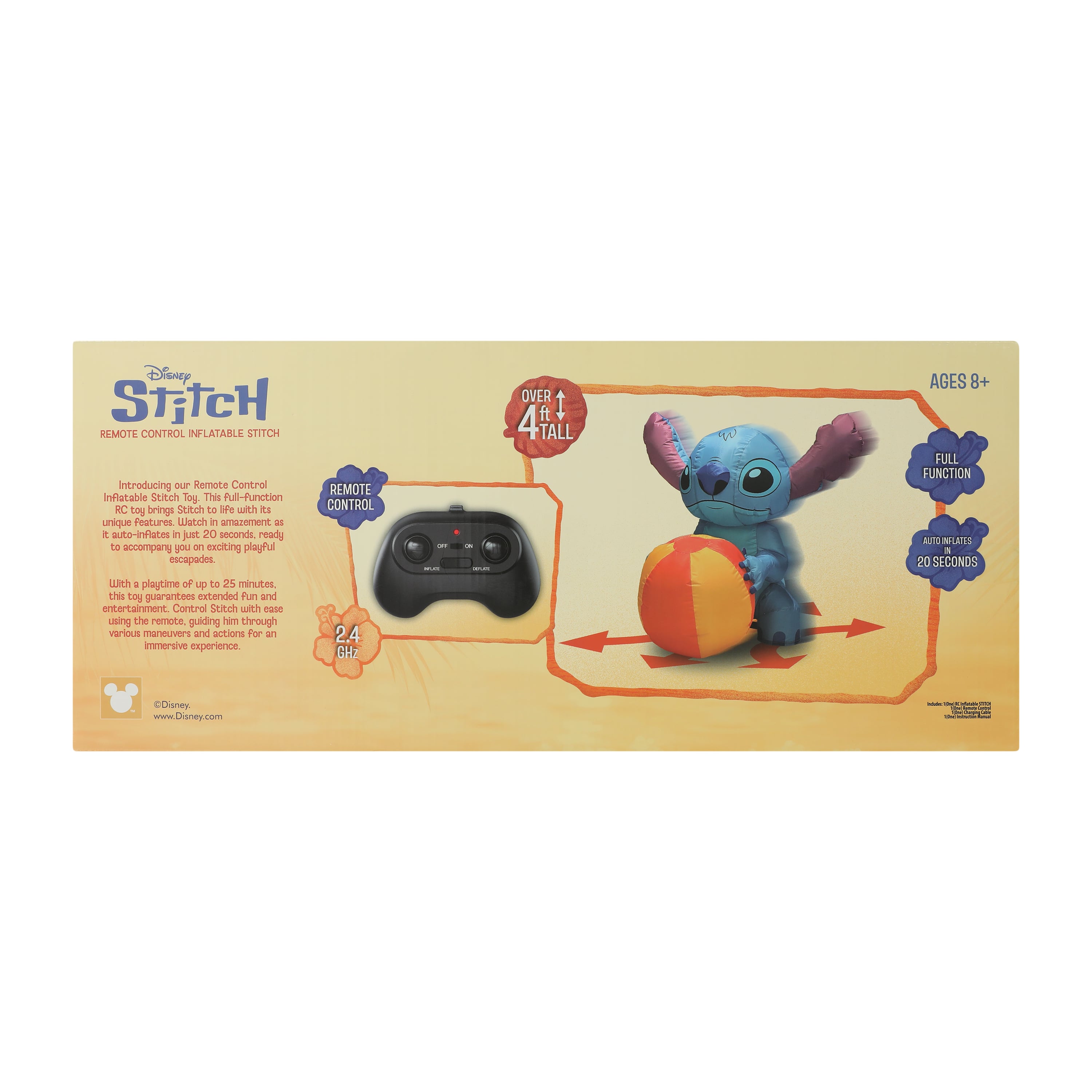 Disney Stitch Remote Control Inflatable Stitch 2.4GHz