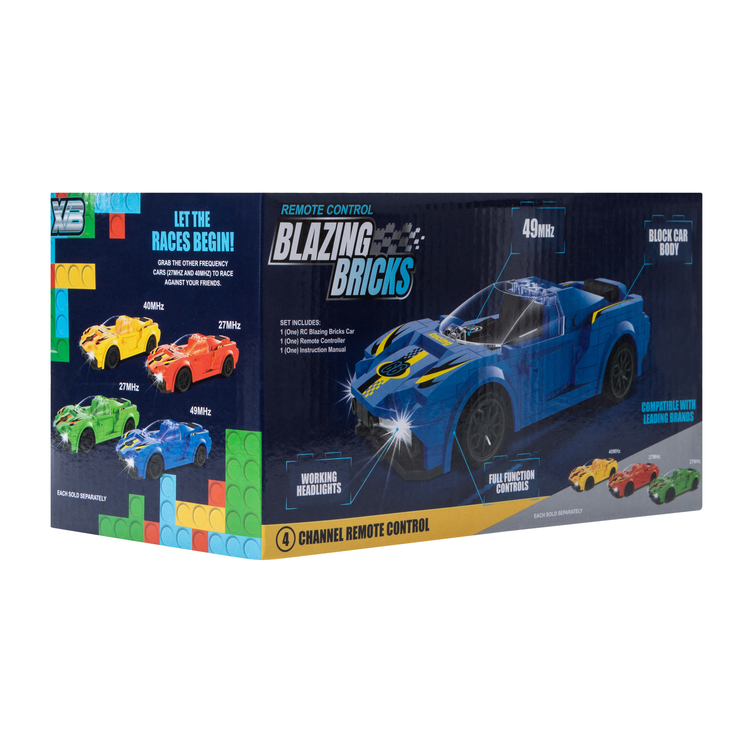 XVB™ Blazing Bricks RC Toy Car