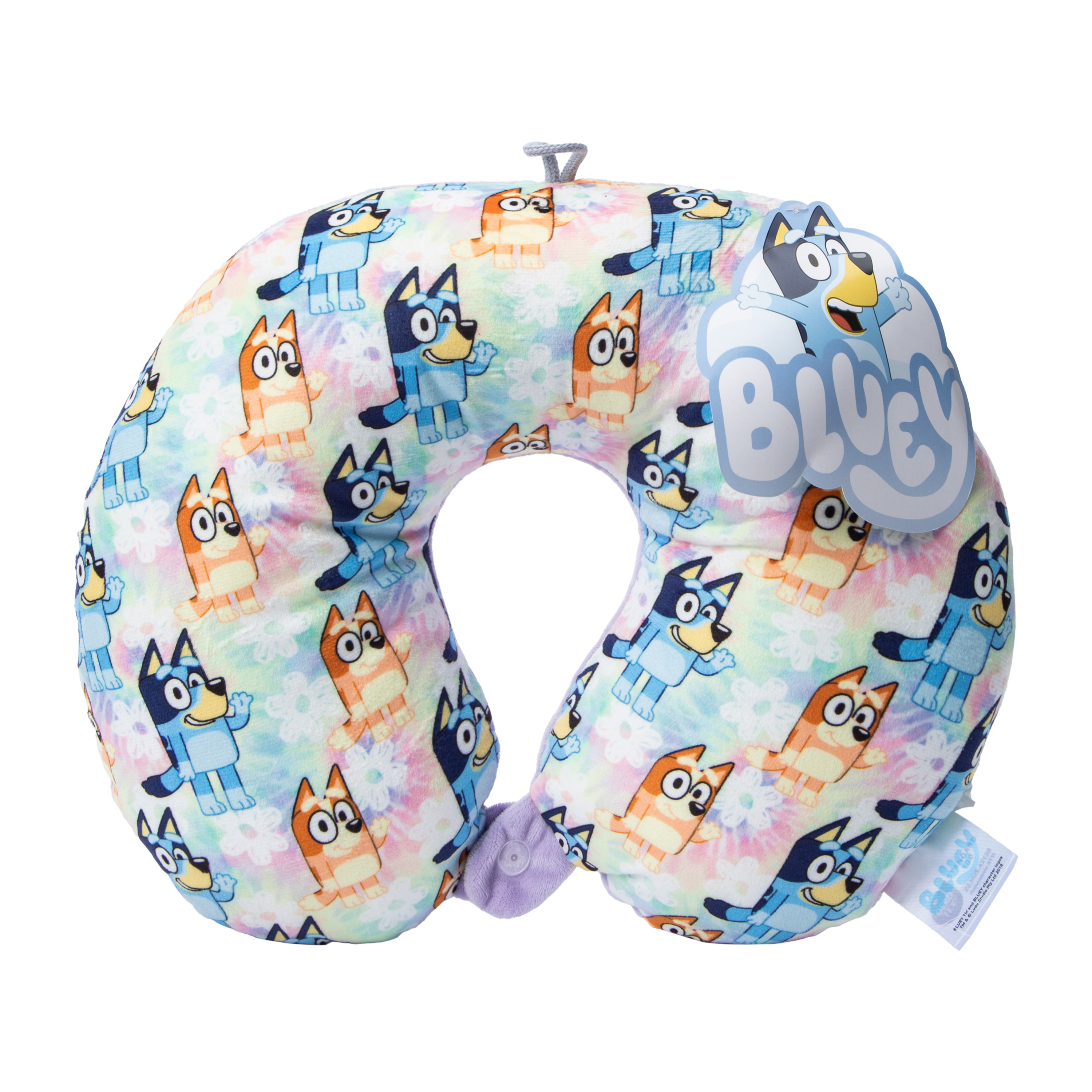 Bluey™ Tie Dye Travel Neck Pillow