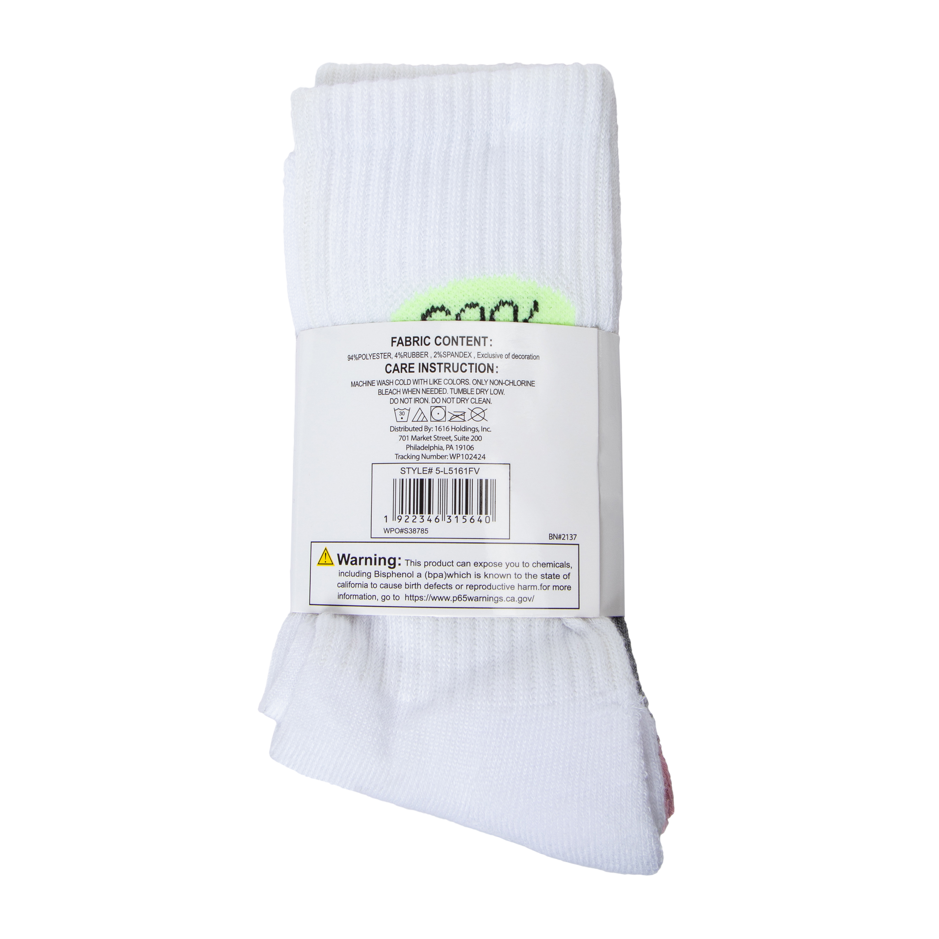 Design Ladies Crew Socks 5-Pack