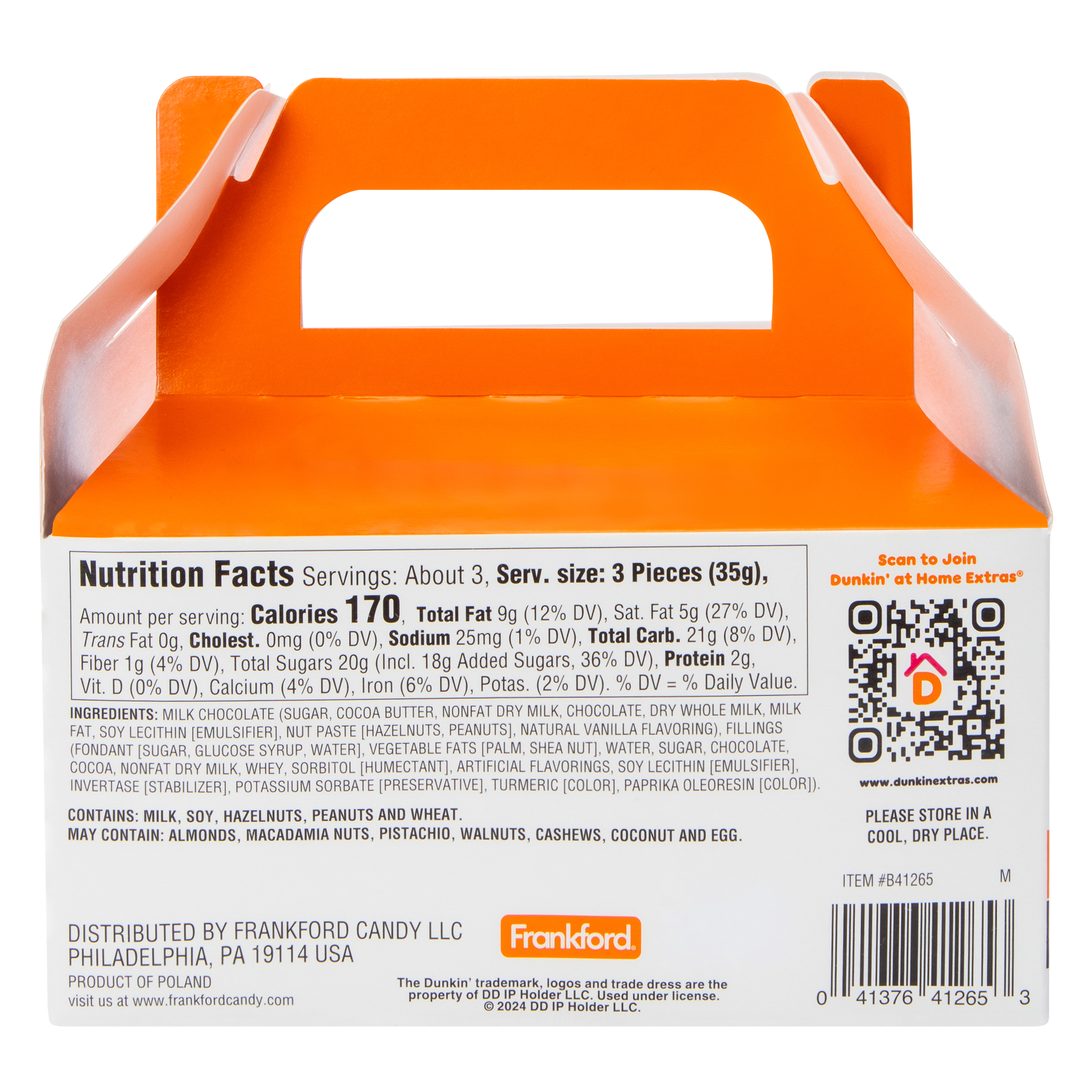 Dunkin'® Doughnut-Flavored Box O' Chocolates 4oz