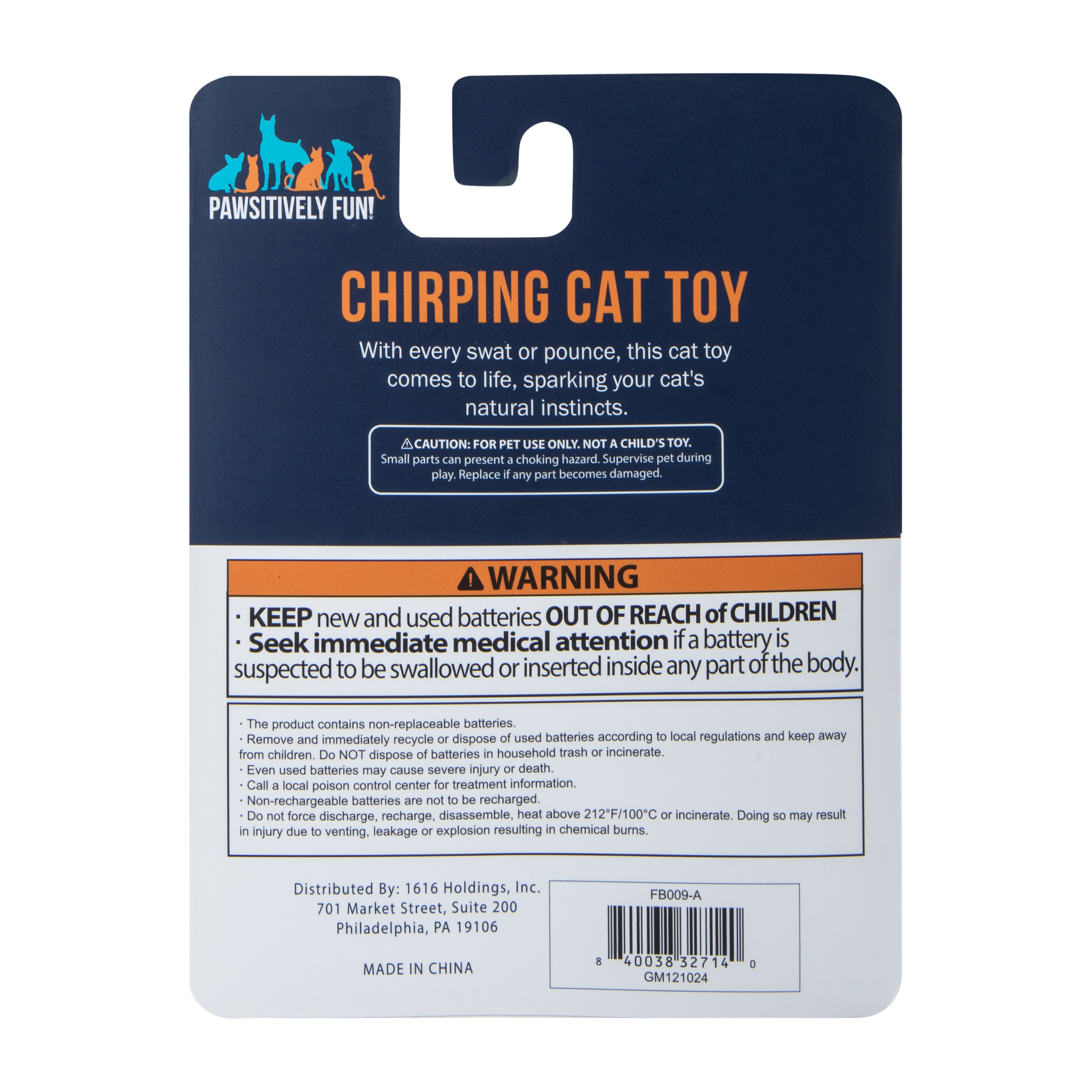 Pawsitively Fun! Chirp Cat Plush Toy